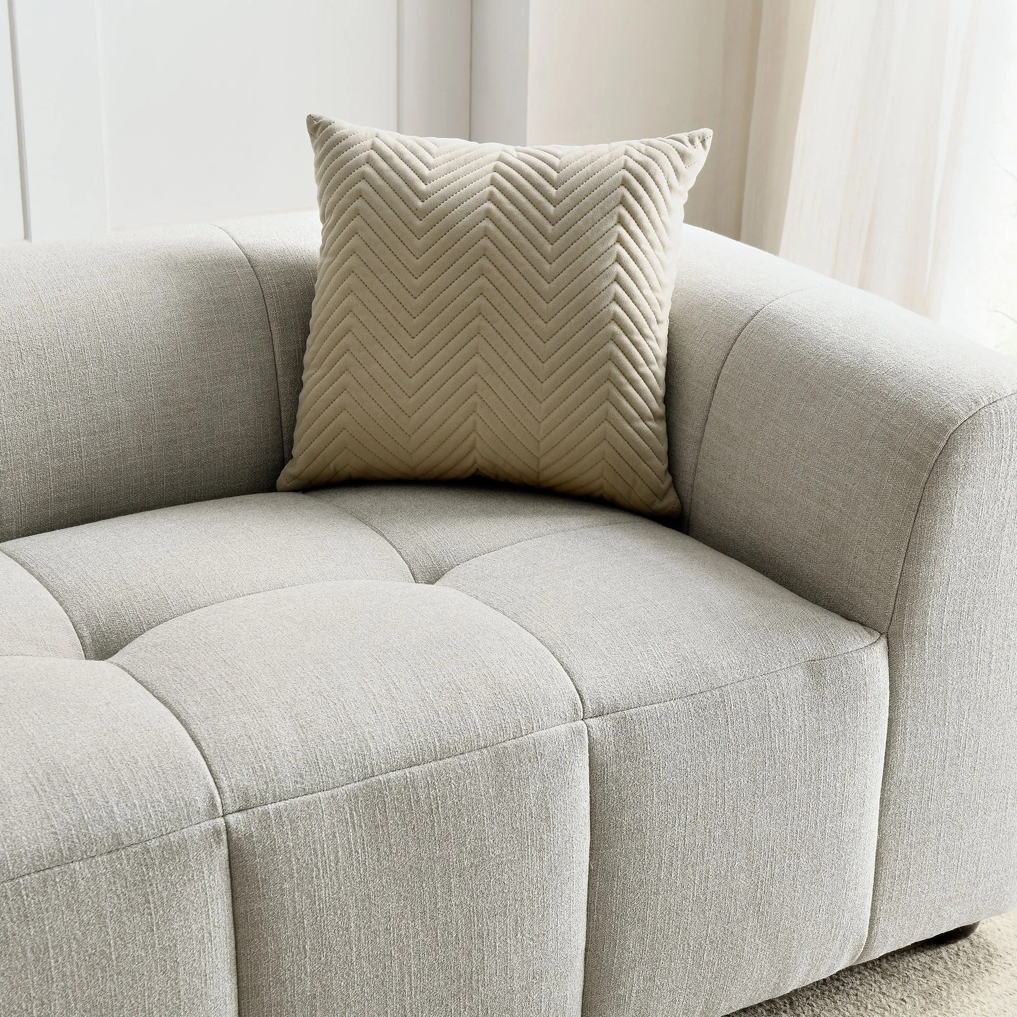 Liana   Upholstered Fabric Sofa