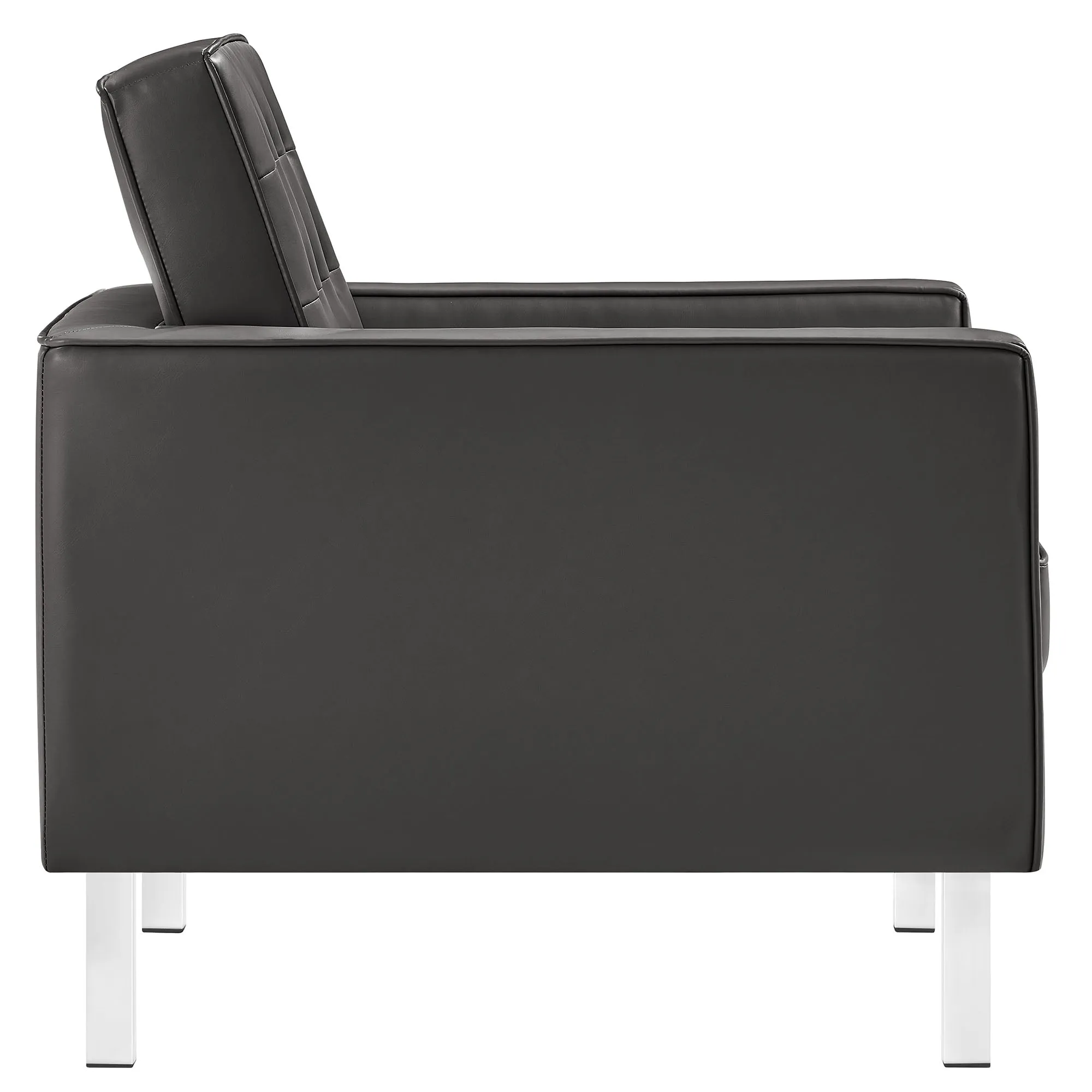 Loft Tufted Vegan Leather 3-Piece Furniture Set by Modway