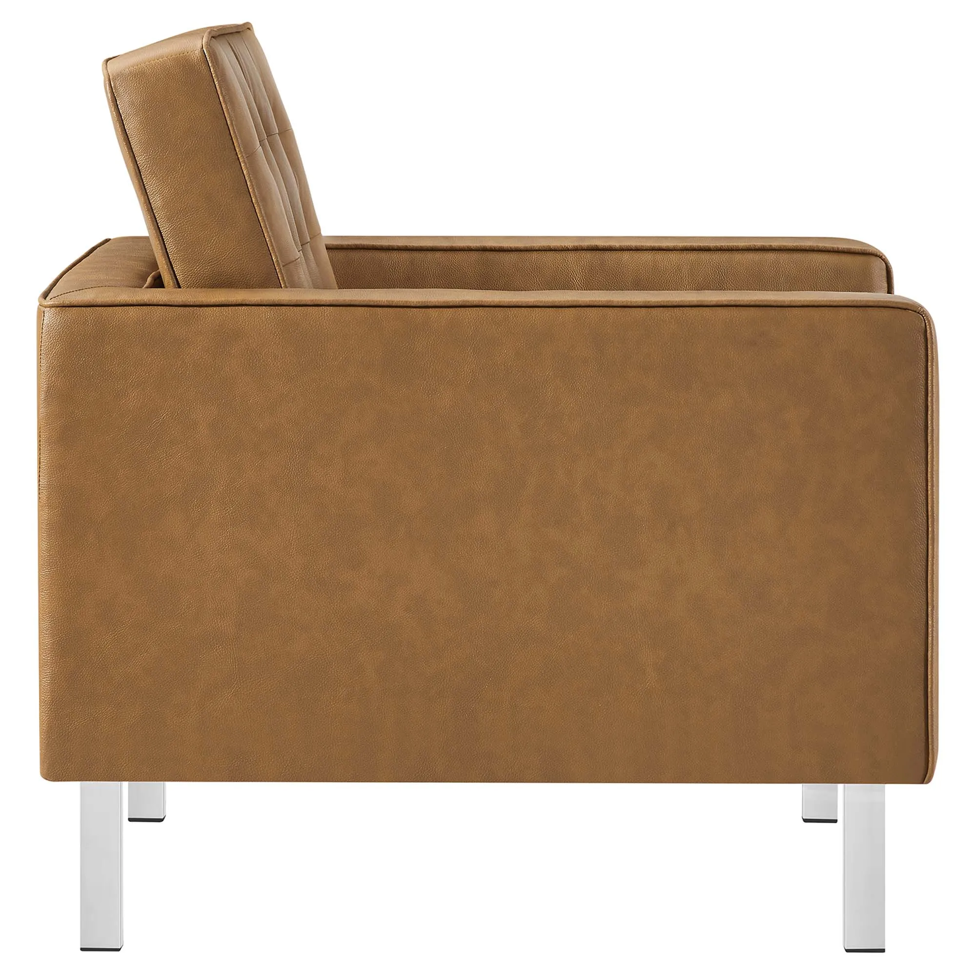 Loft Tufted Vegan Leather 3-Piece Furniture Set by Modway