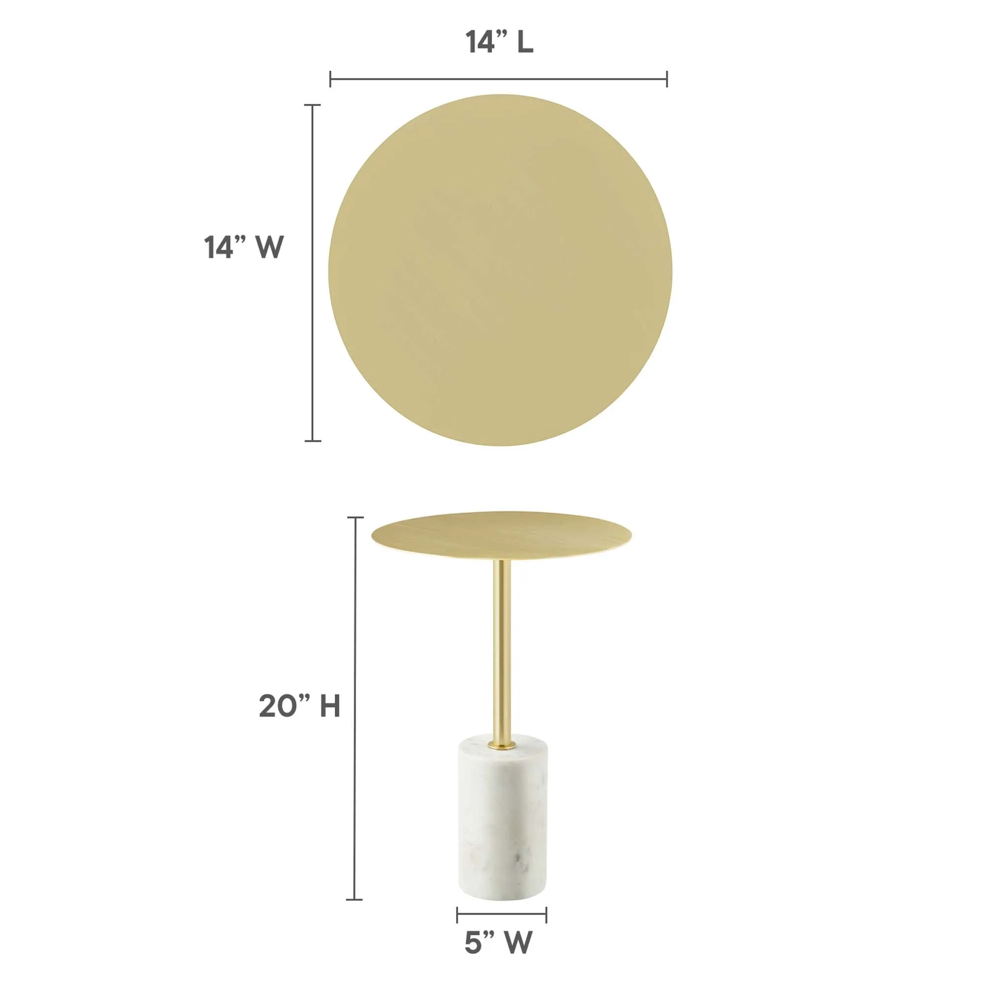 Lyric Round Side Table by Modway