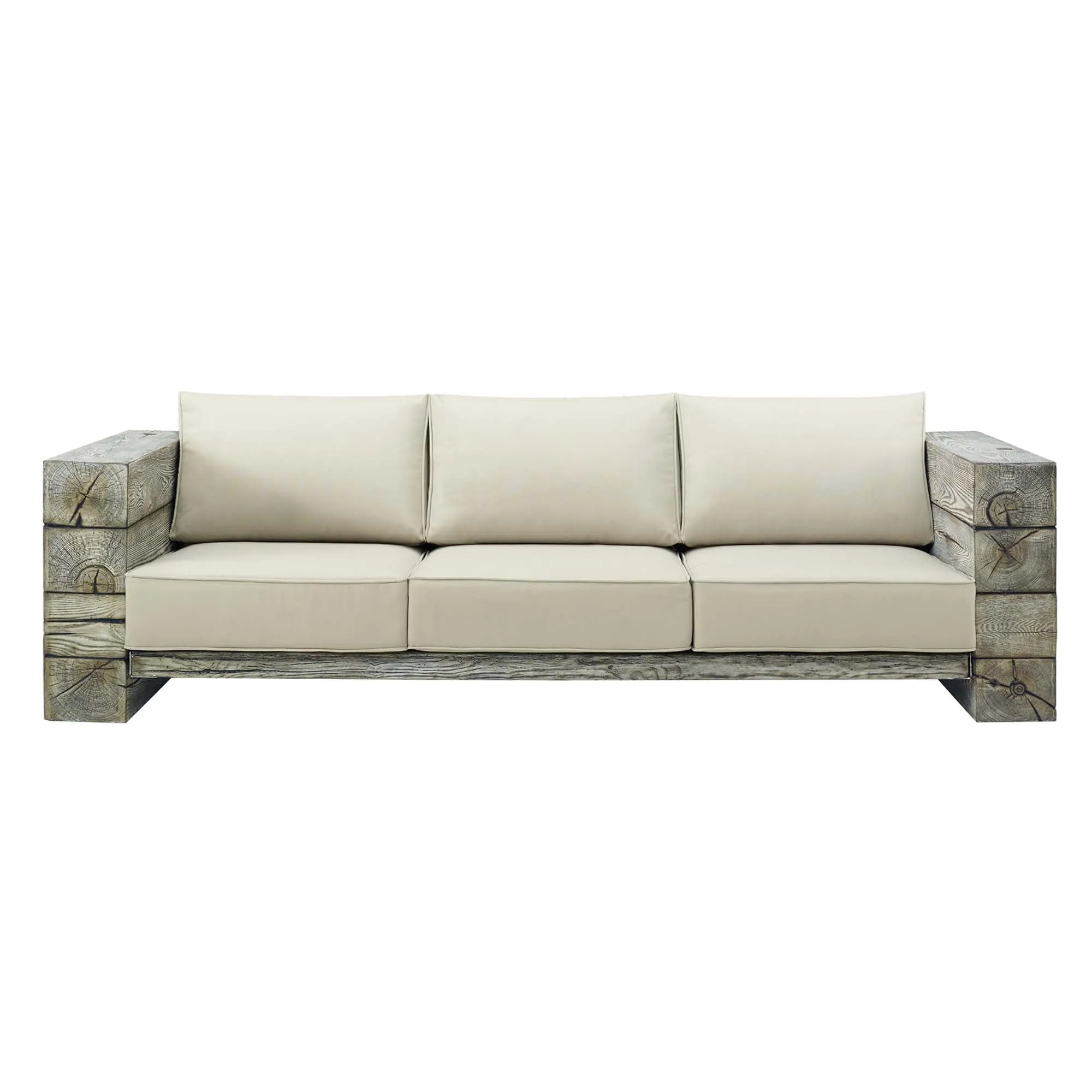 Manteo Rustic Coastal Outdoor Patio Sunbrella®  Sofa by Modway