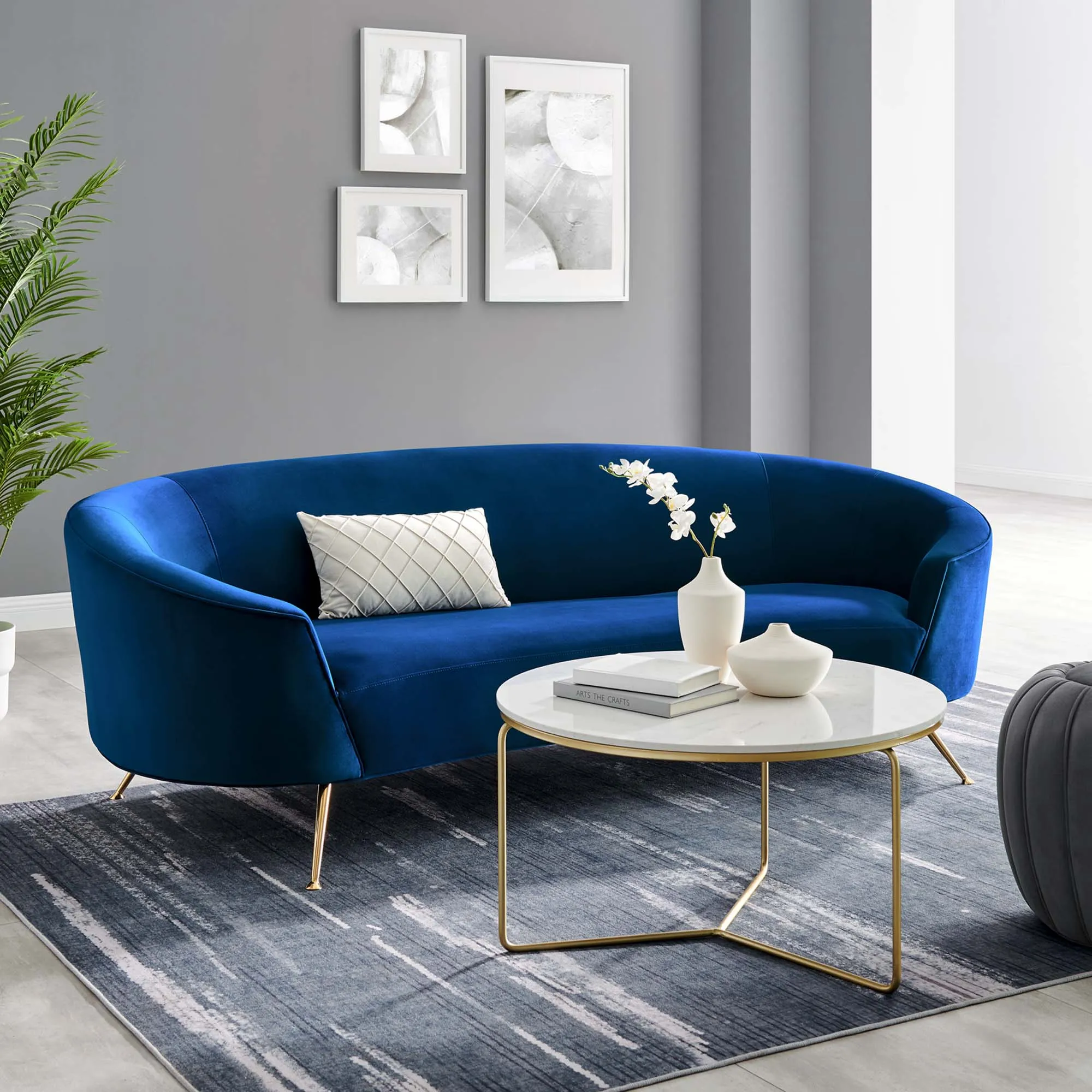 Marchesa Upholstered Performance Velvet Sofa by Modway