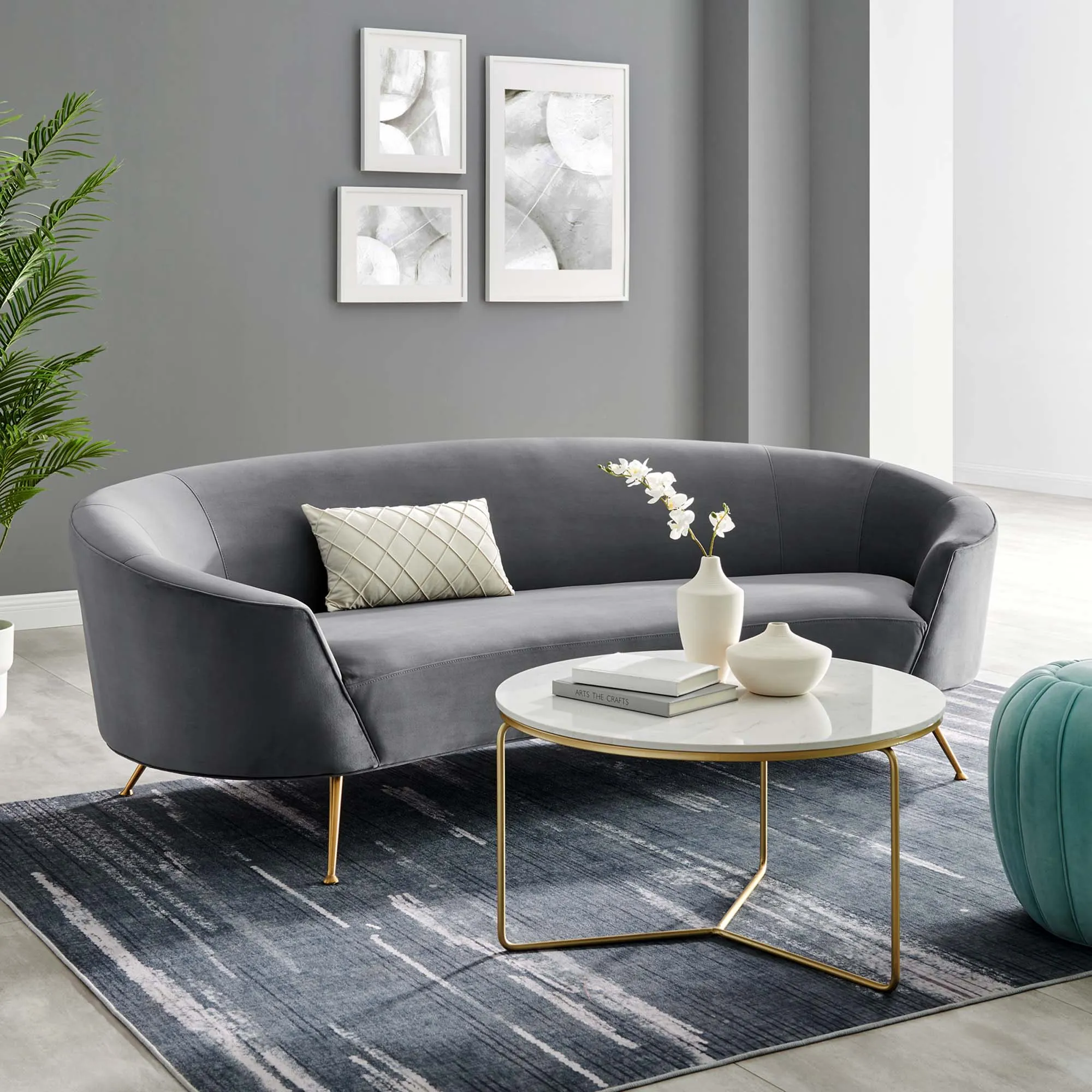 Marchesa Upholstered Performance Velvet Sofa by Modway