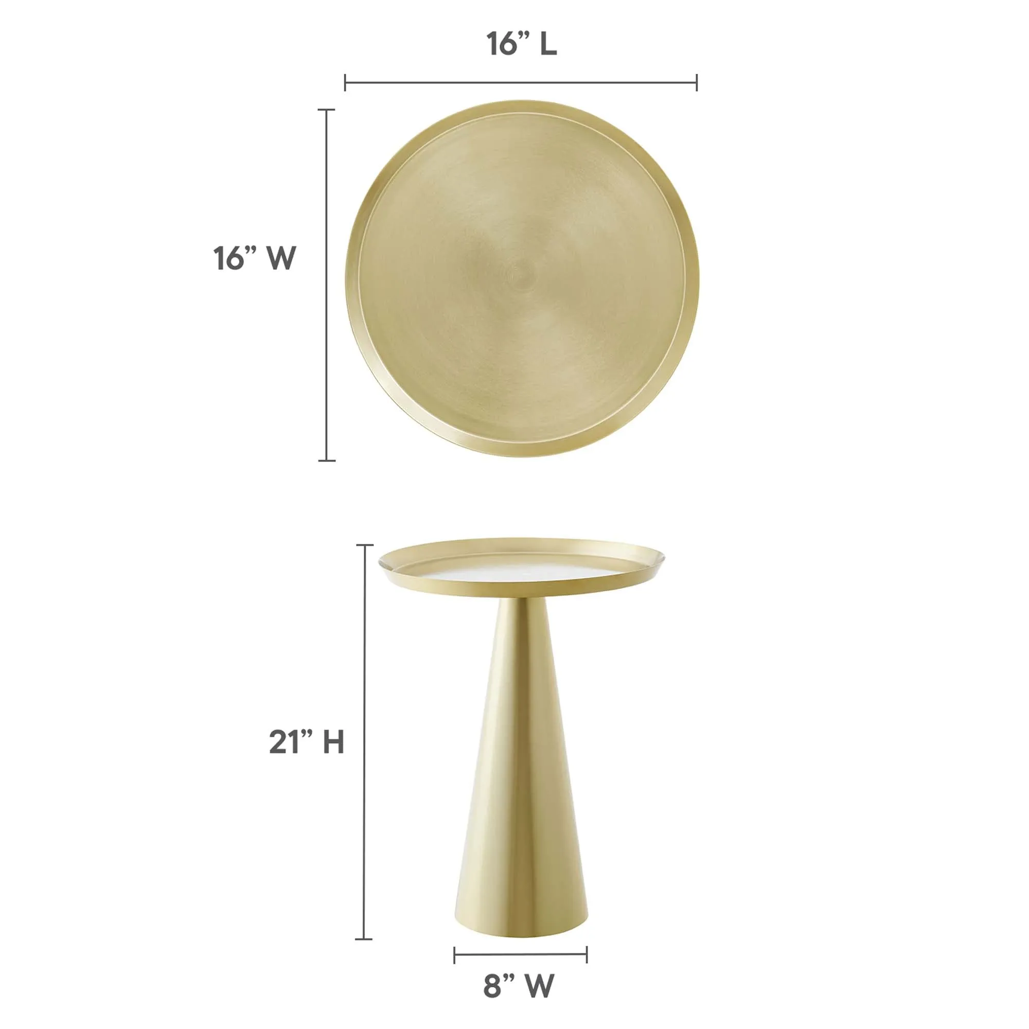 Maren Round Side Table by Modway