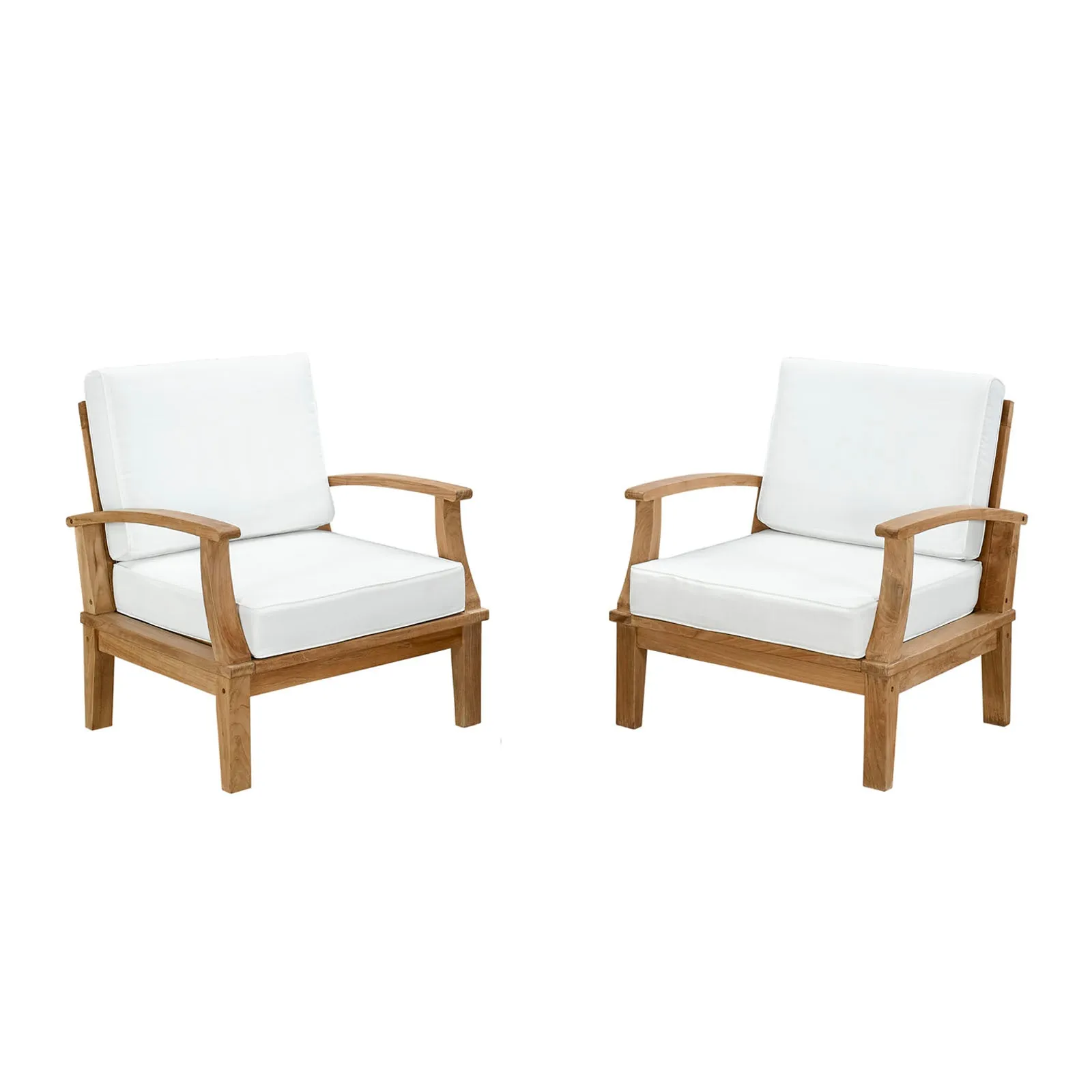 Marina 2 Piece Outdoor Patio Teak Set by Modway