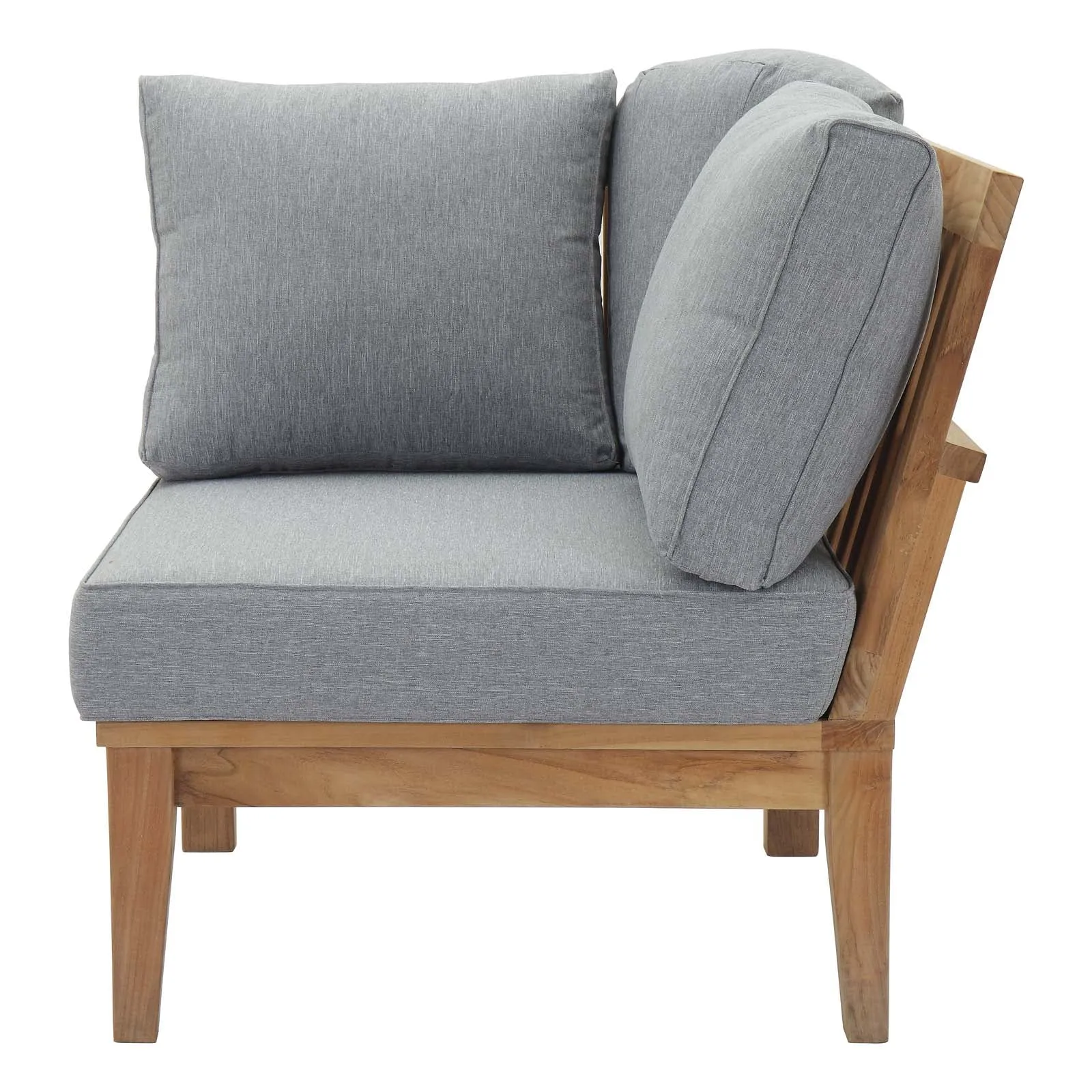 Marina Outdoor Patio Teak Corner Sofa by Modway