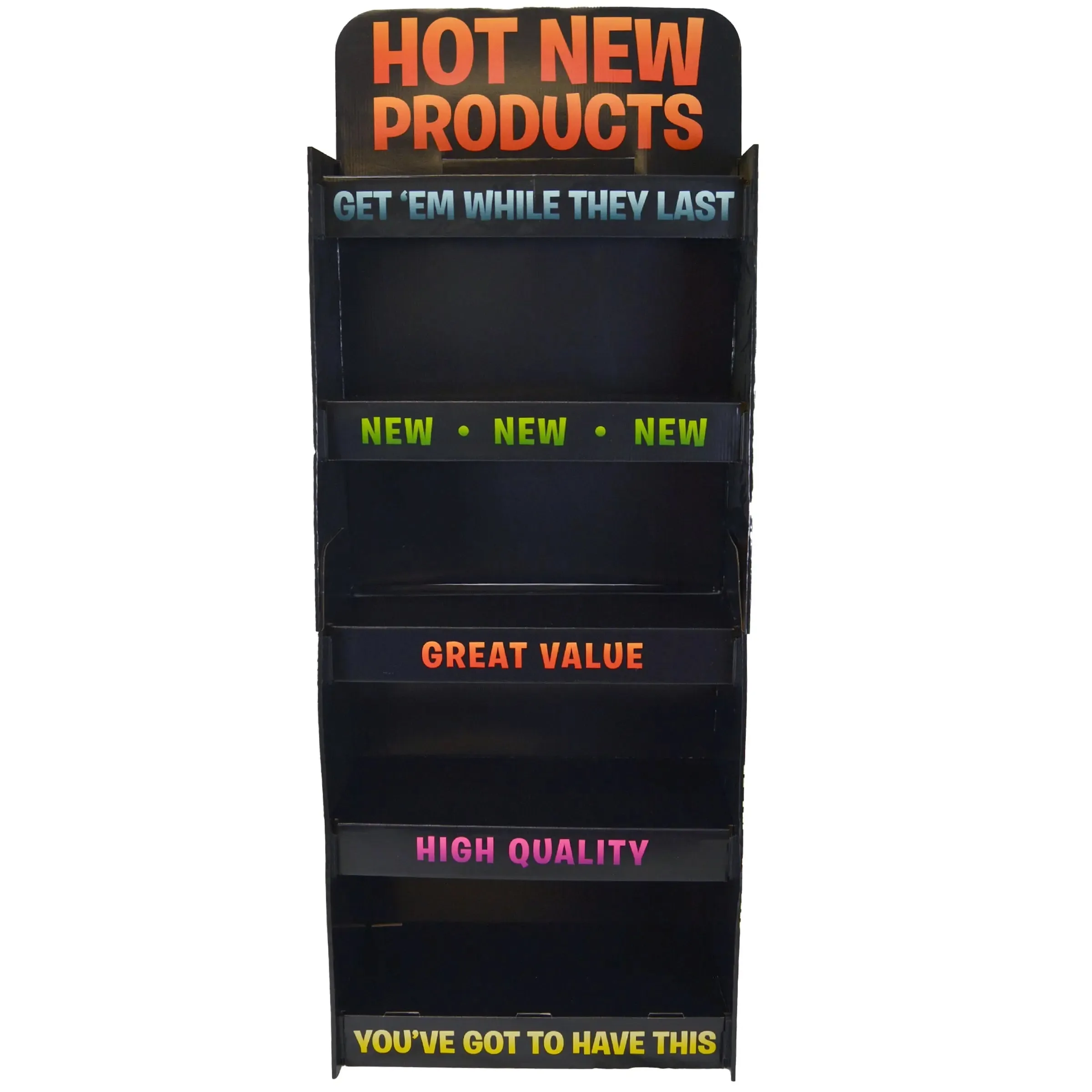 Merchandising Fixture - Corrugated Novelty 2' Floor Display ONLY 972900