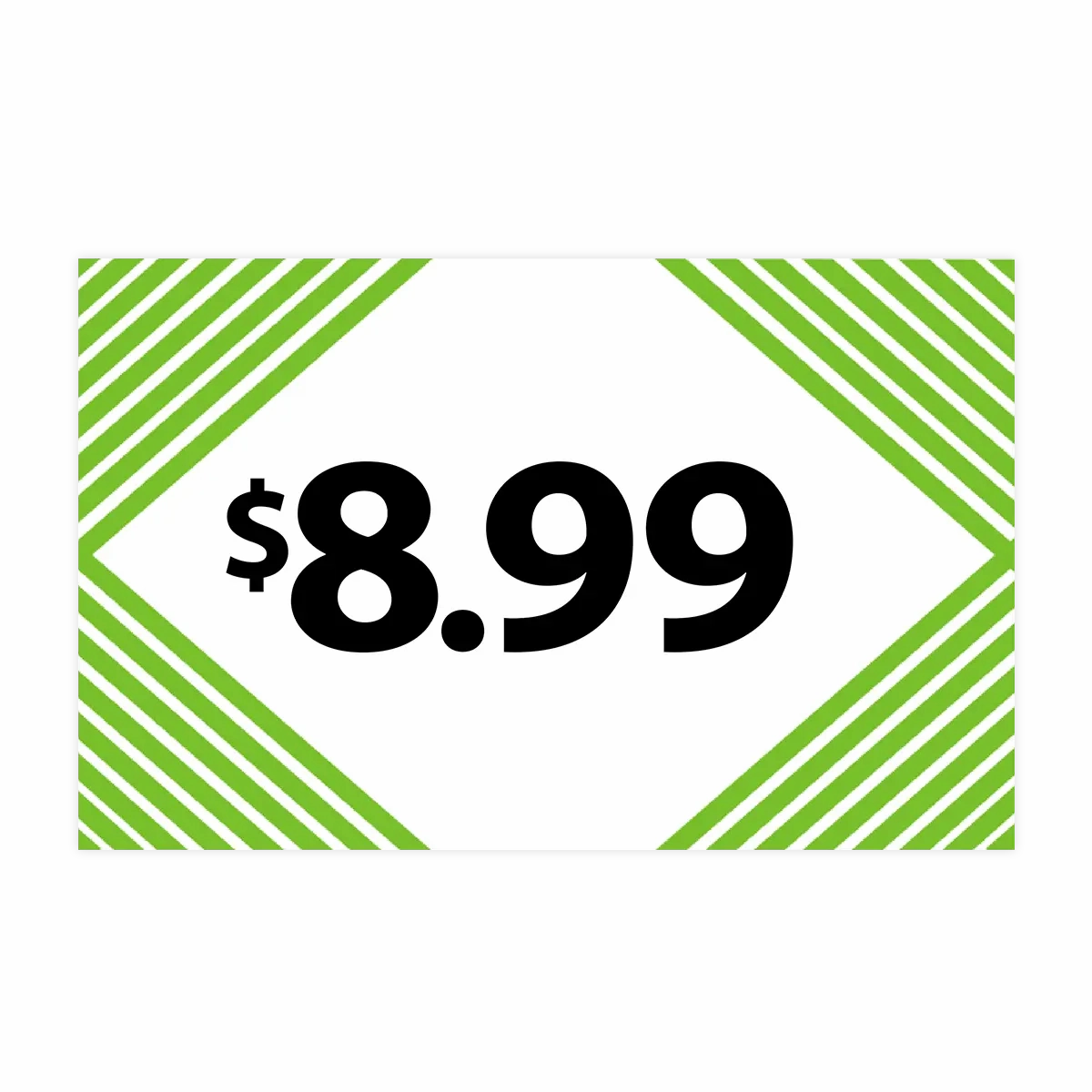 Merchandising Fixture - $8.99 Retail Tag 25 Per Pack 978440