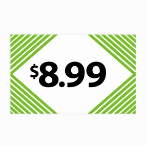 Merchandising Fixture - $8.99 Retail Tag 25 Per Pack 978440