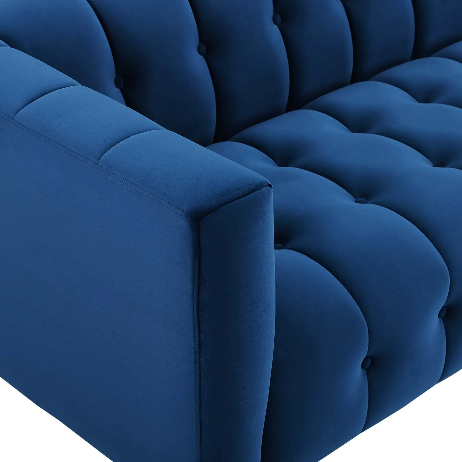 Mesmer Channel Tufted Button Performance Velvet Sofa by Modway