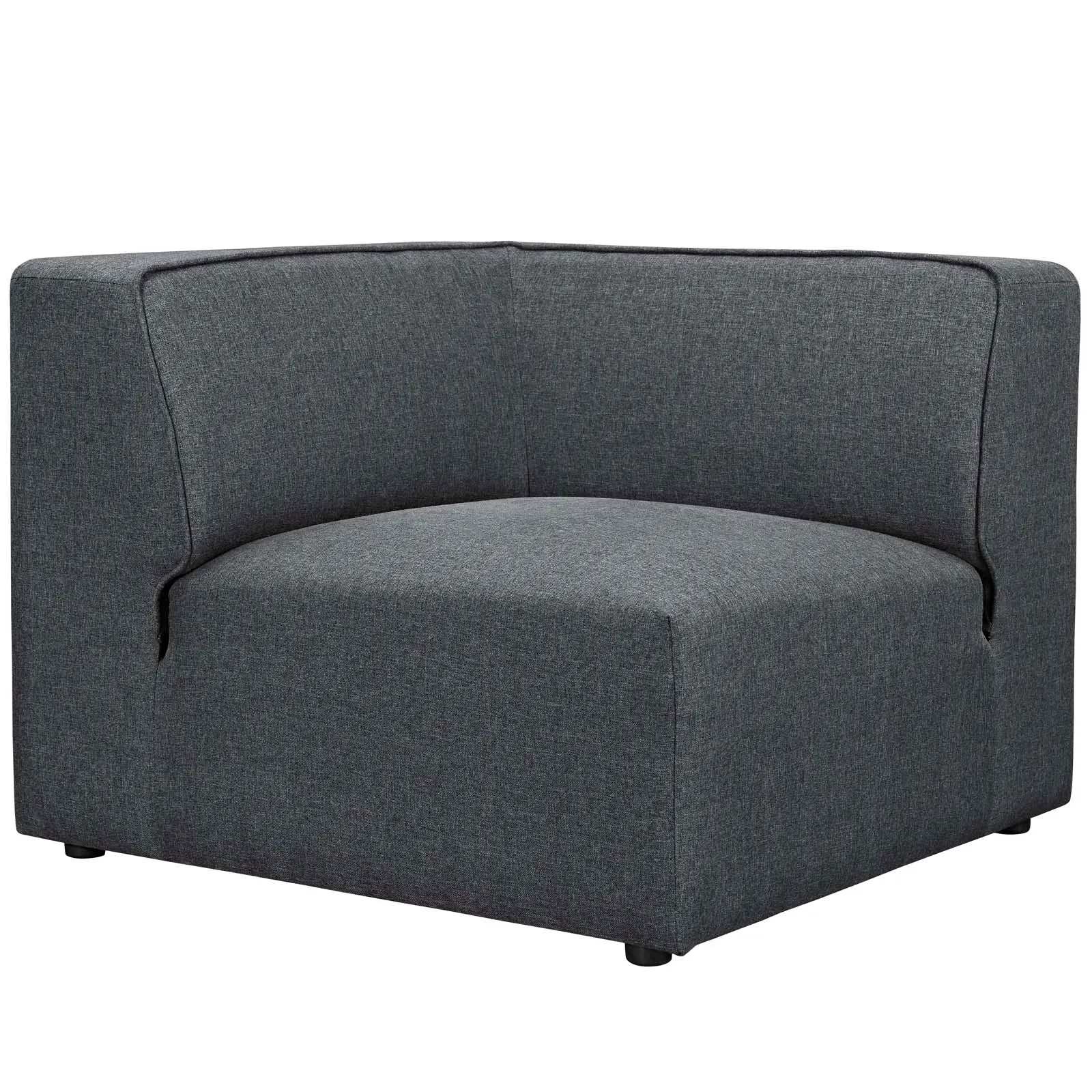 Mingle 5 Piece Upholstered Fabric Armless Sectional Sofa Set by Modway