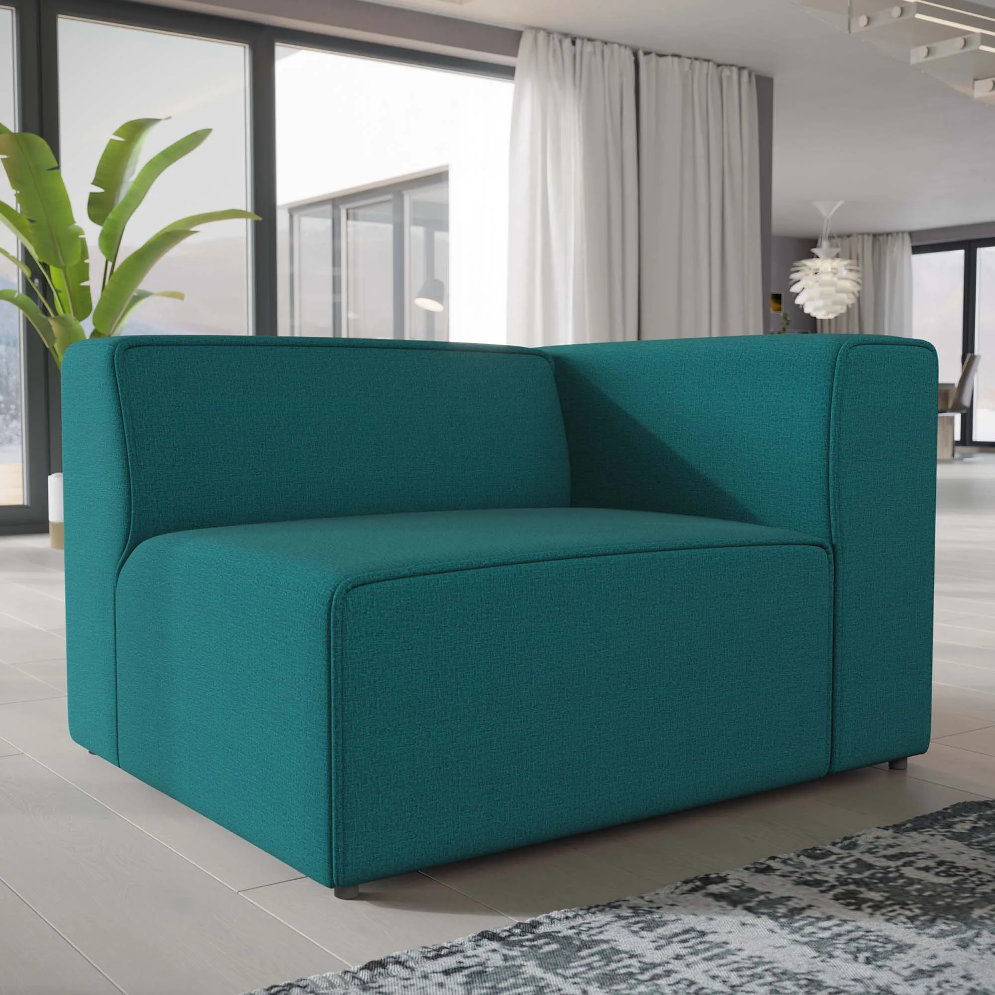 Mingle Fabric Right-Facing Sofa by Modway