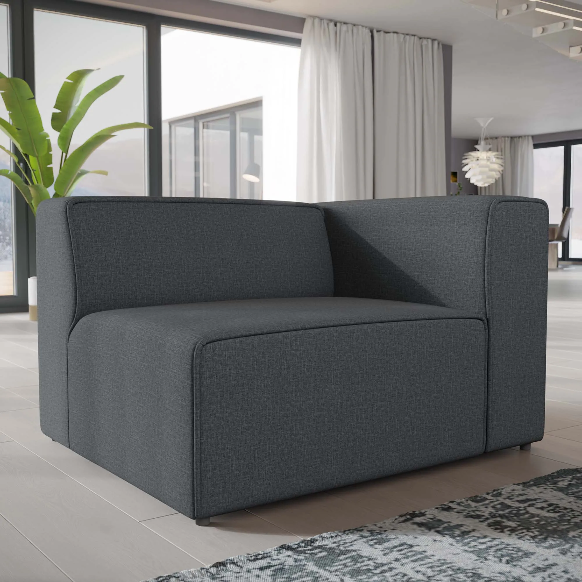 Mingle Fabric Right-Facing Sofa by Modway