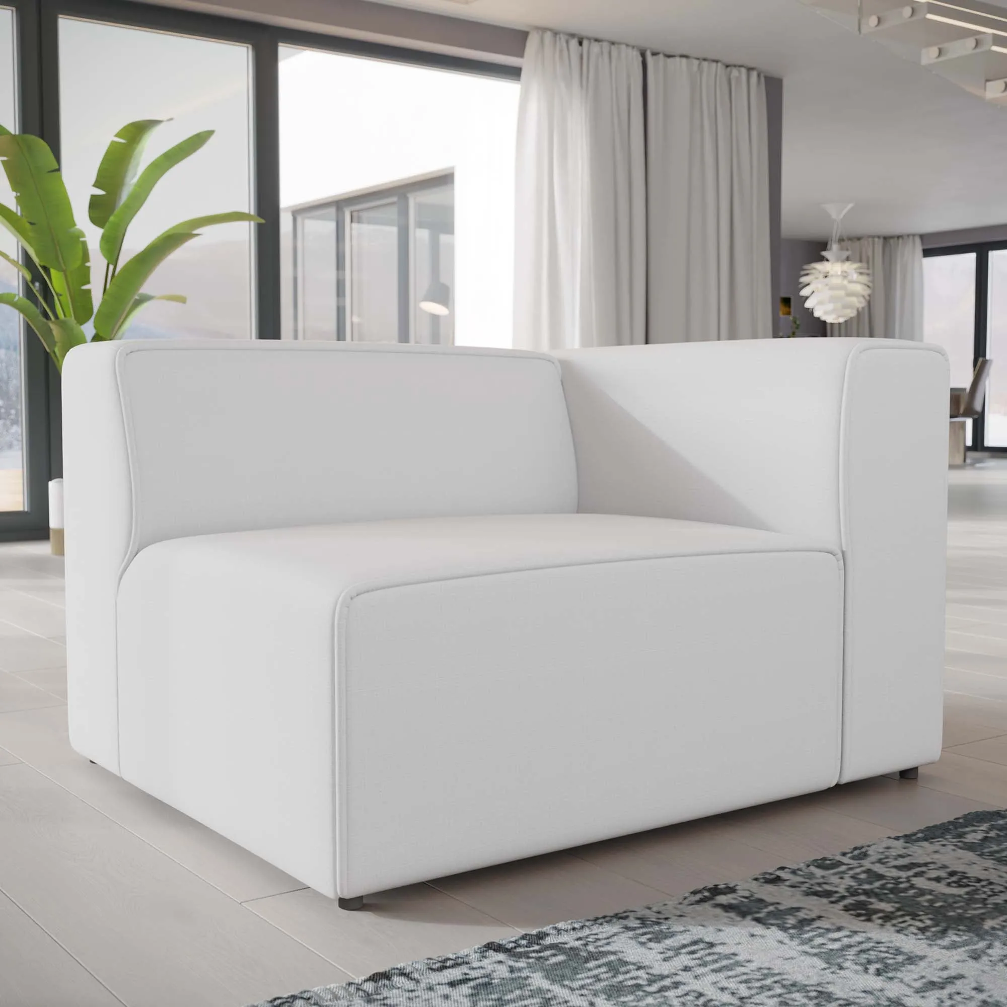 Mingle Fabric Right-Facing Sofa by Modway