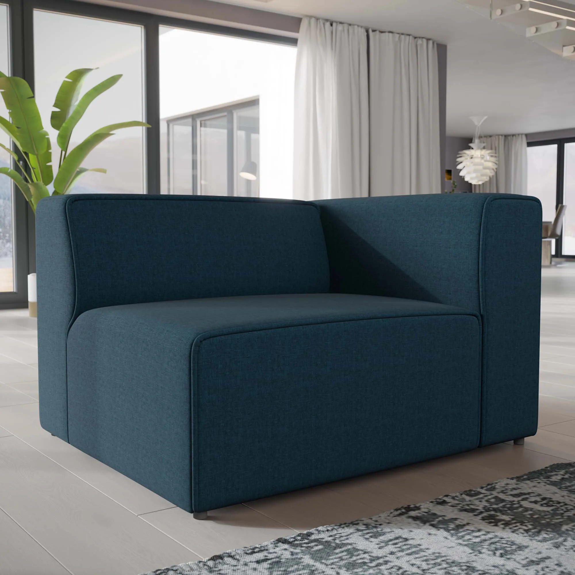 Mingle Fabric Right-Facing Sofa by Modway