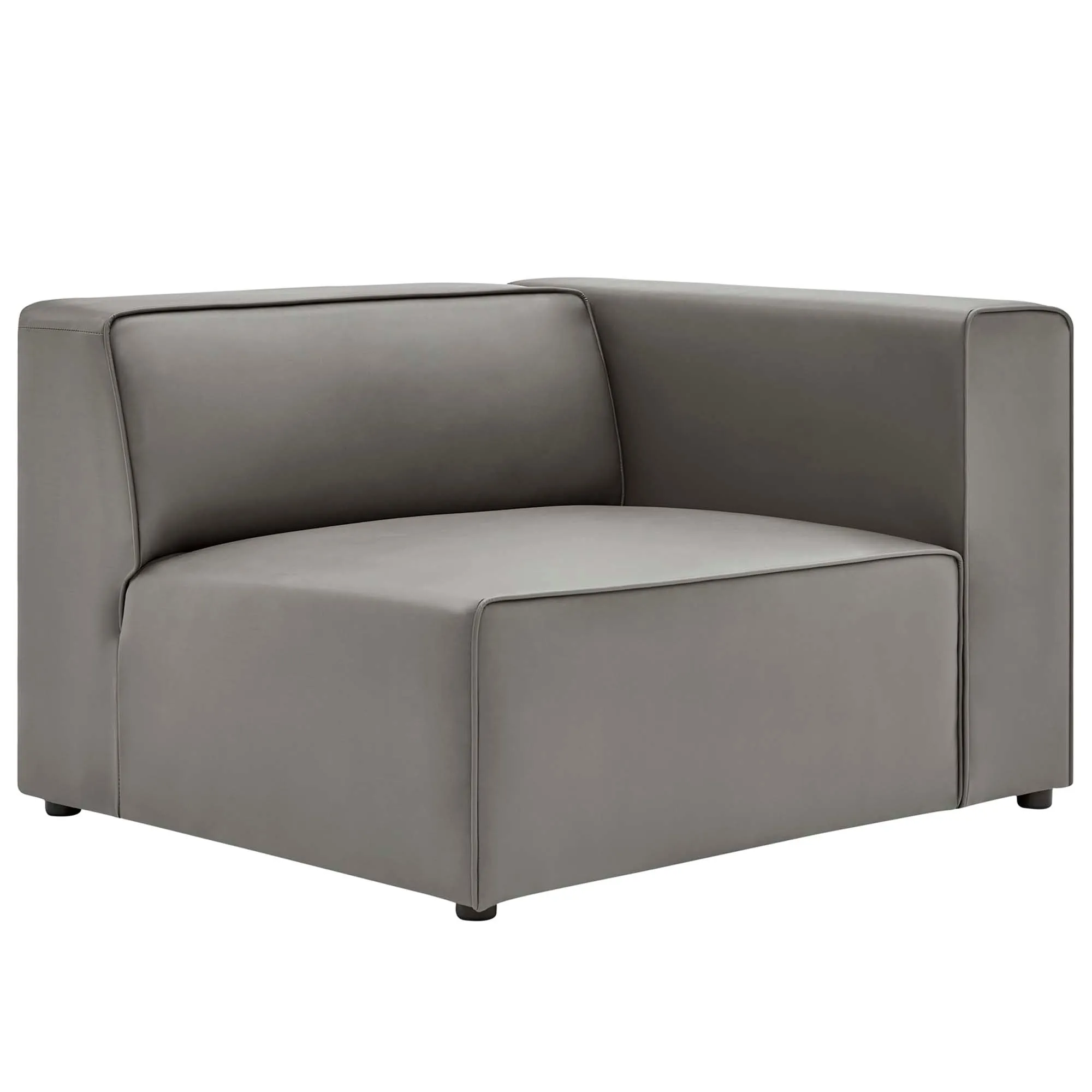 Mingle Vegan Leather 3-Piece Sectional Sofa by Modway