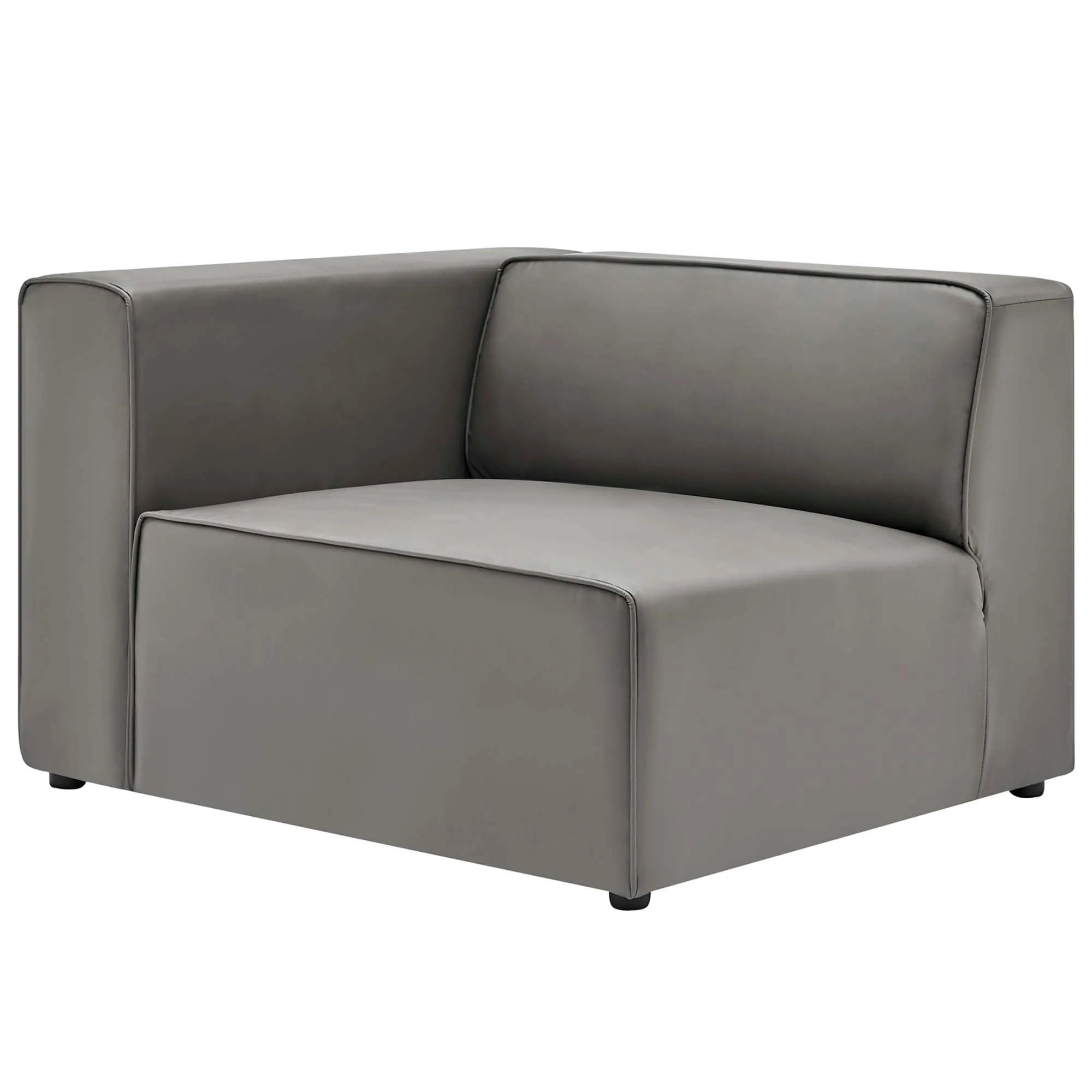 Mingle Vegan Leather 3-Piece Sectional Sofa by Modway