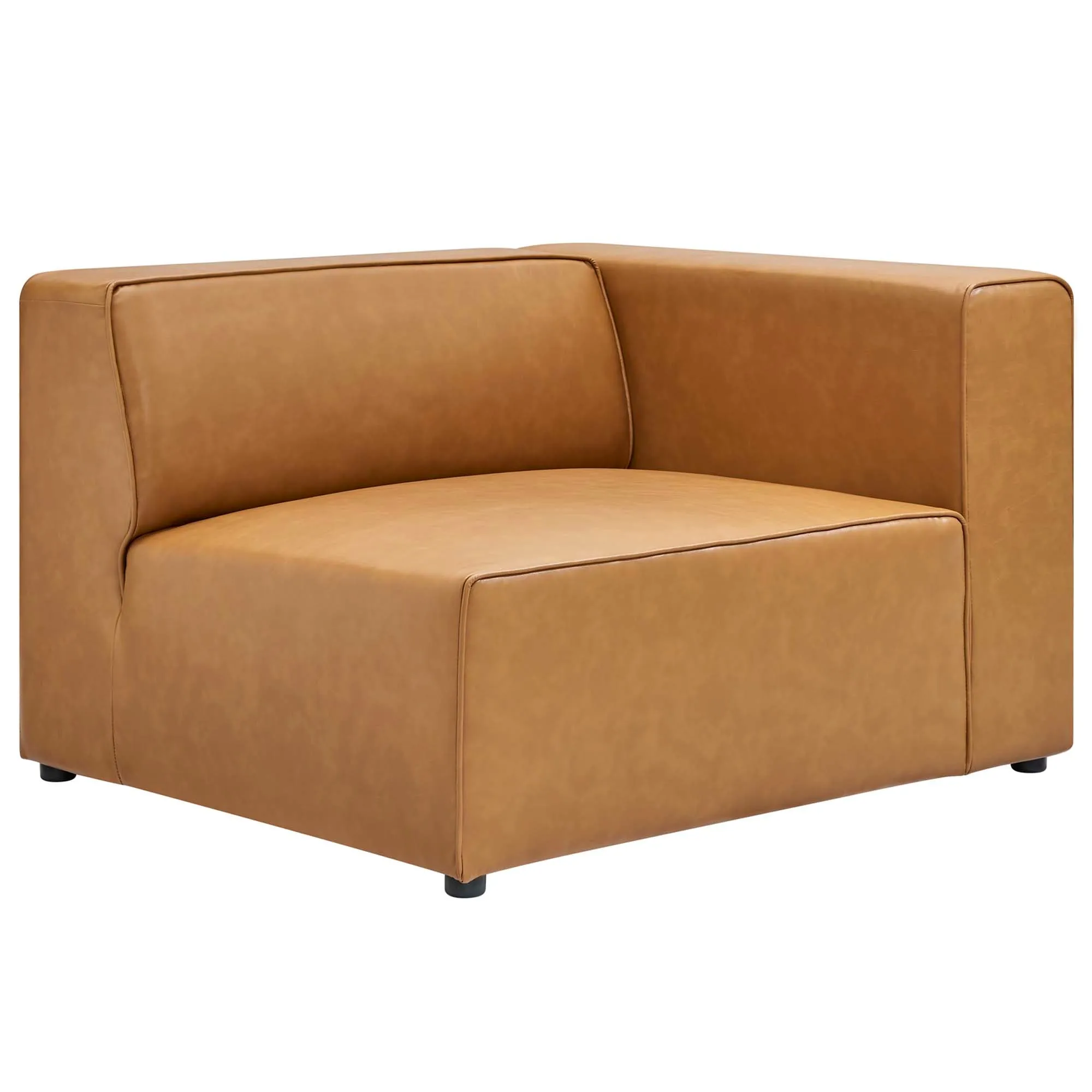 Mingle Vegan Leather 3-Piece Sectional Sofa by Modway