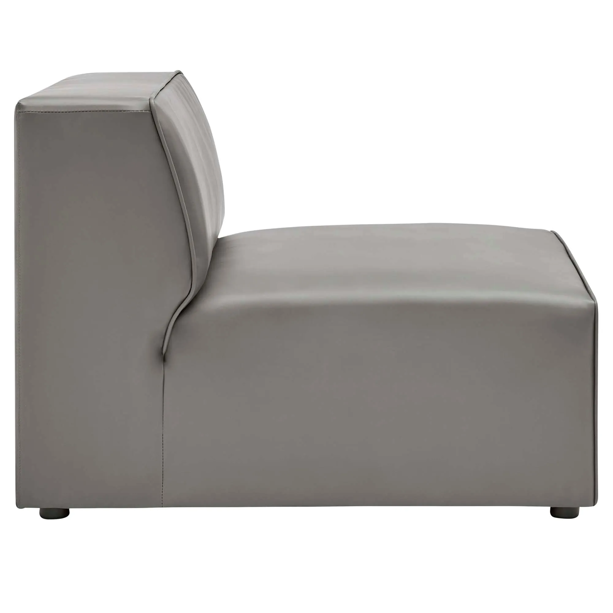 Mingle Vegan Leather 3-Piece Sectional Sofa by Modway