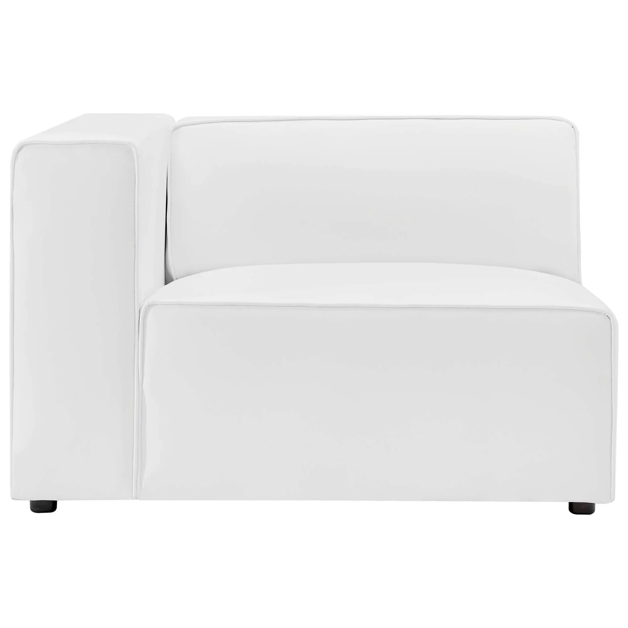 Mingle Vegan Leather 3-Piece Sectional Sofa by Modway