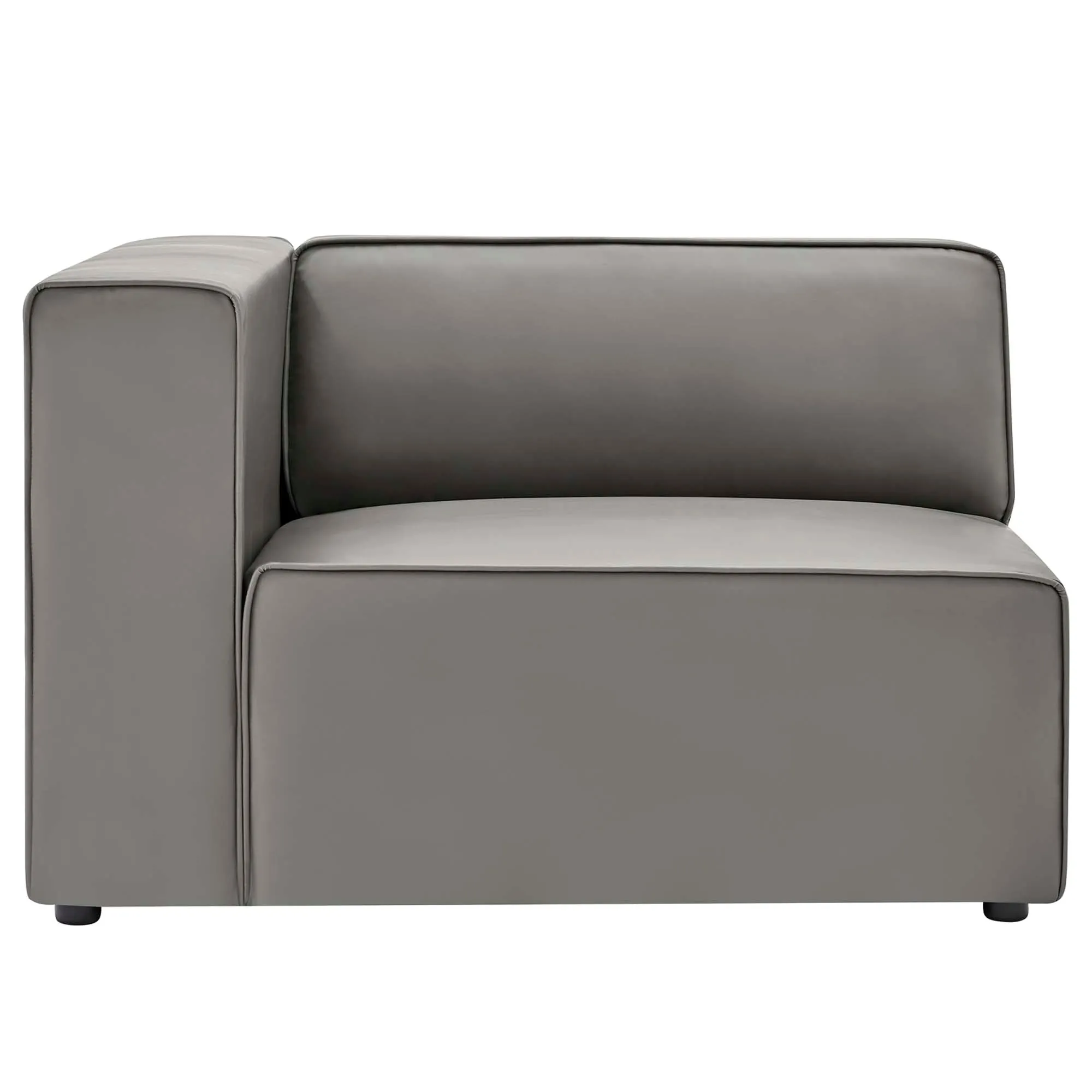 Mingle Vegan Leather 4-Piece Sectional Sofa by Modway