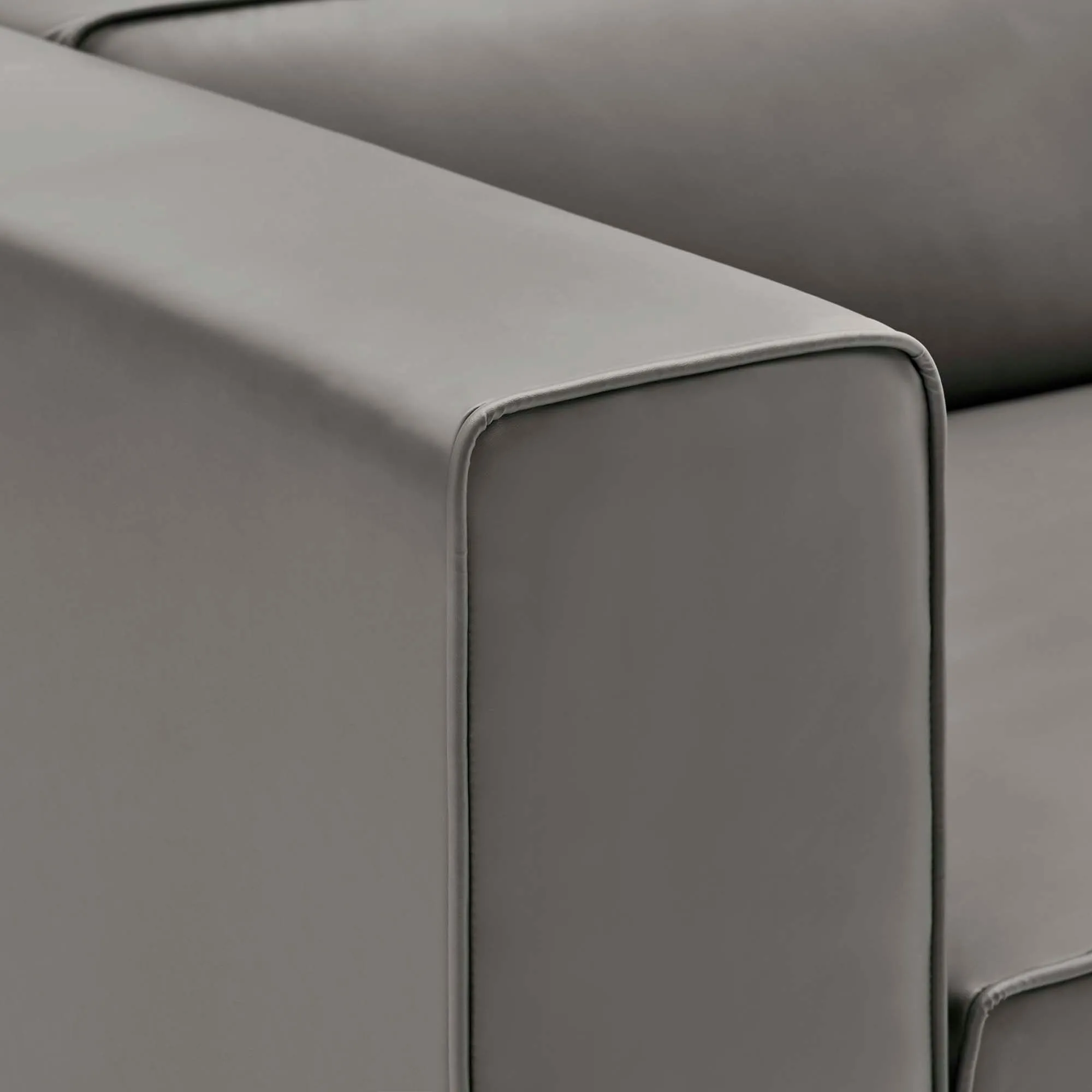 Mingle Vegan Leather 4-Piece Sectional Sofa by Modway