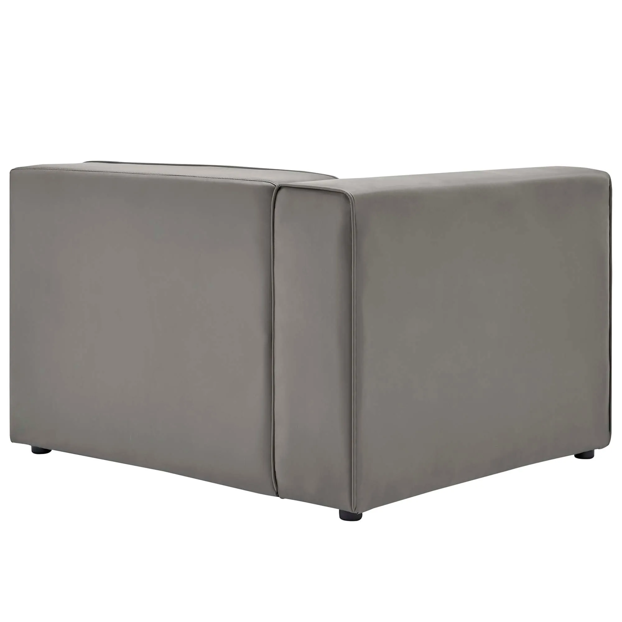 Mingle Vegan Leather 4-Piece Sectional Sofa by Modway