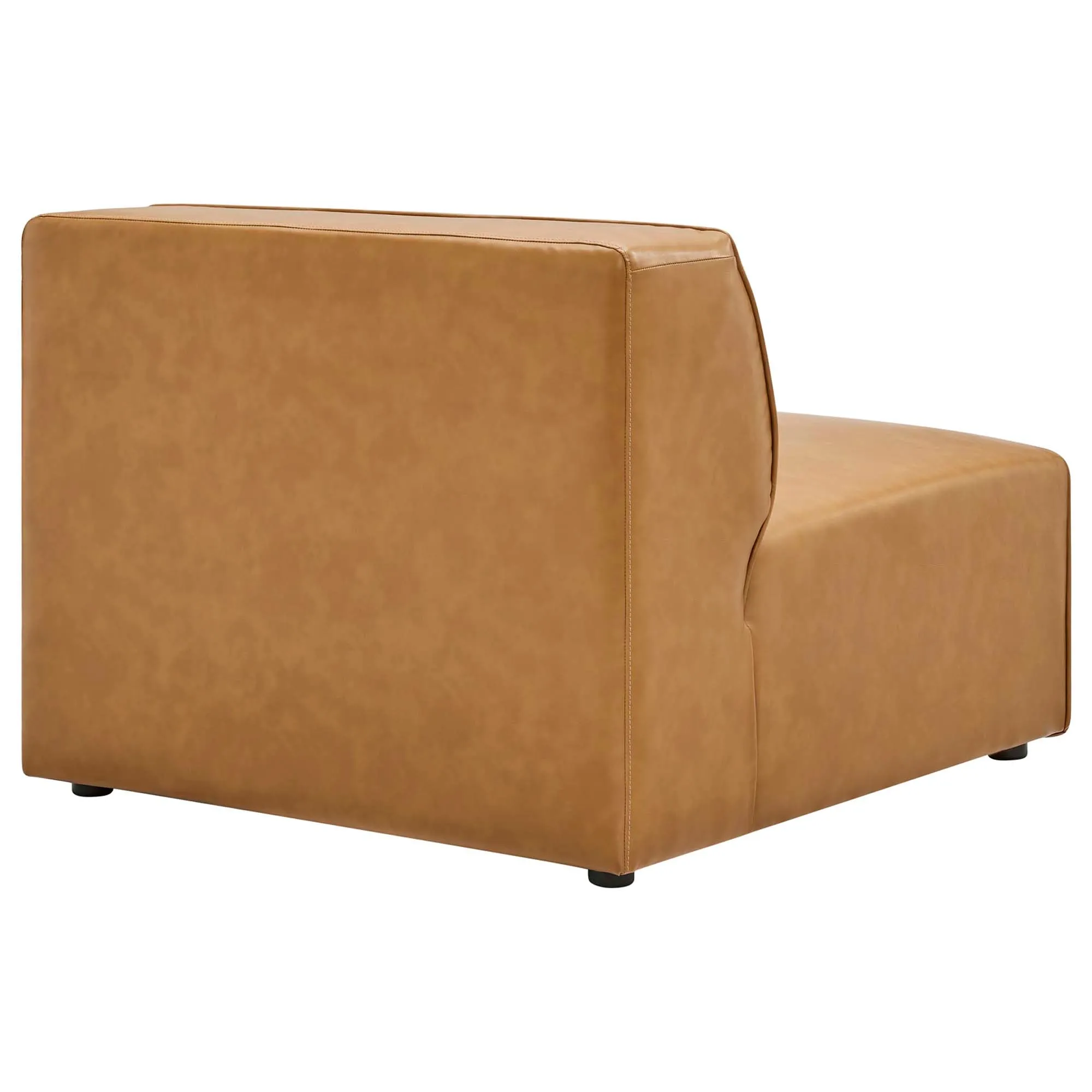 Mingle Vegan Leather 4-Piece Sofa and 2 Ottomans Set by Modway