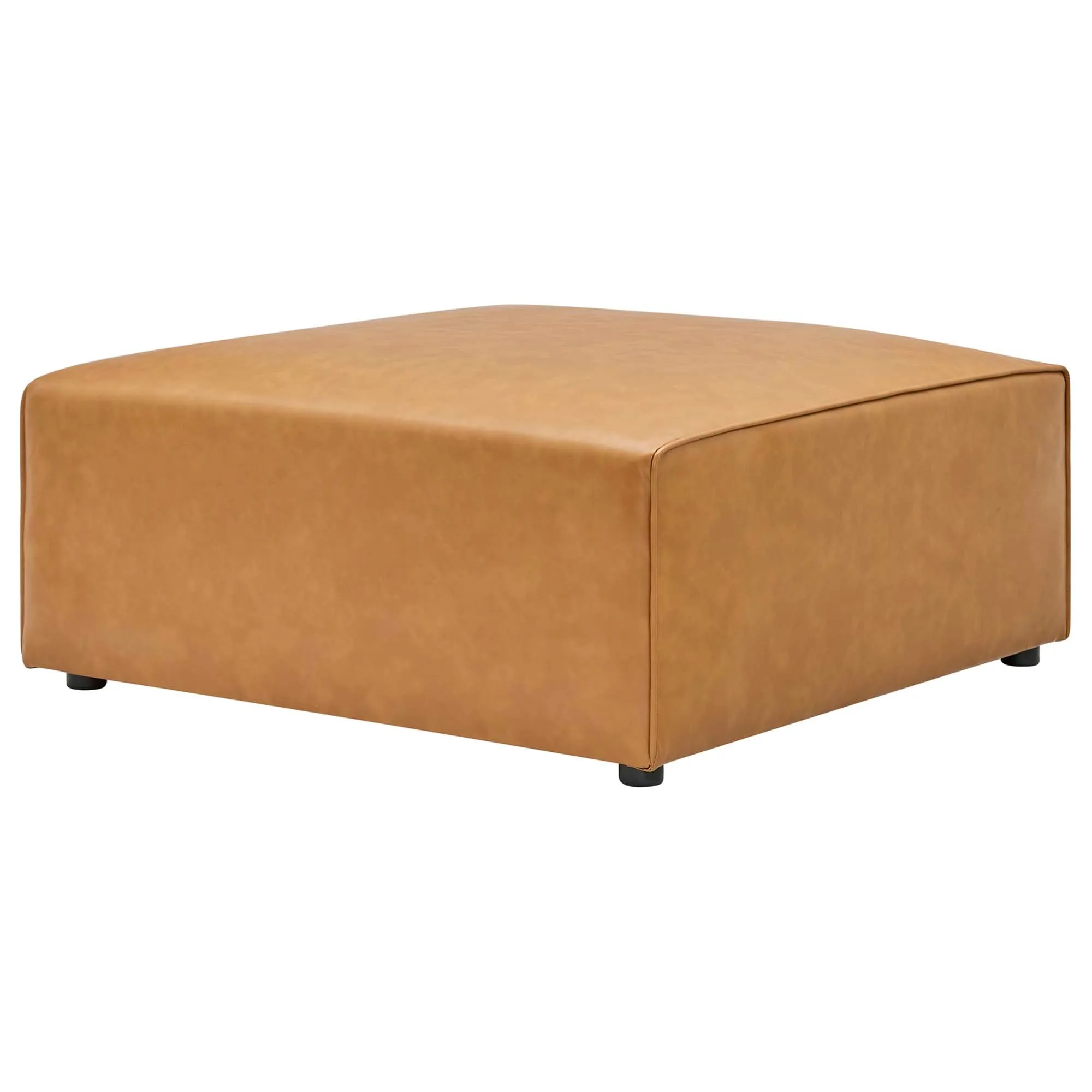 Mingle Vegan Leather 4-Piece Sofa and 2 Ottomans Set by Modway
