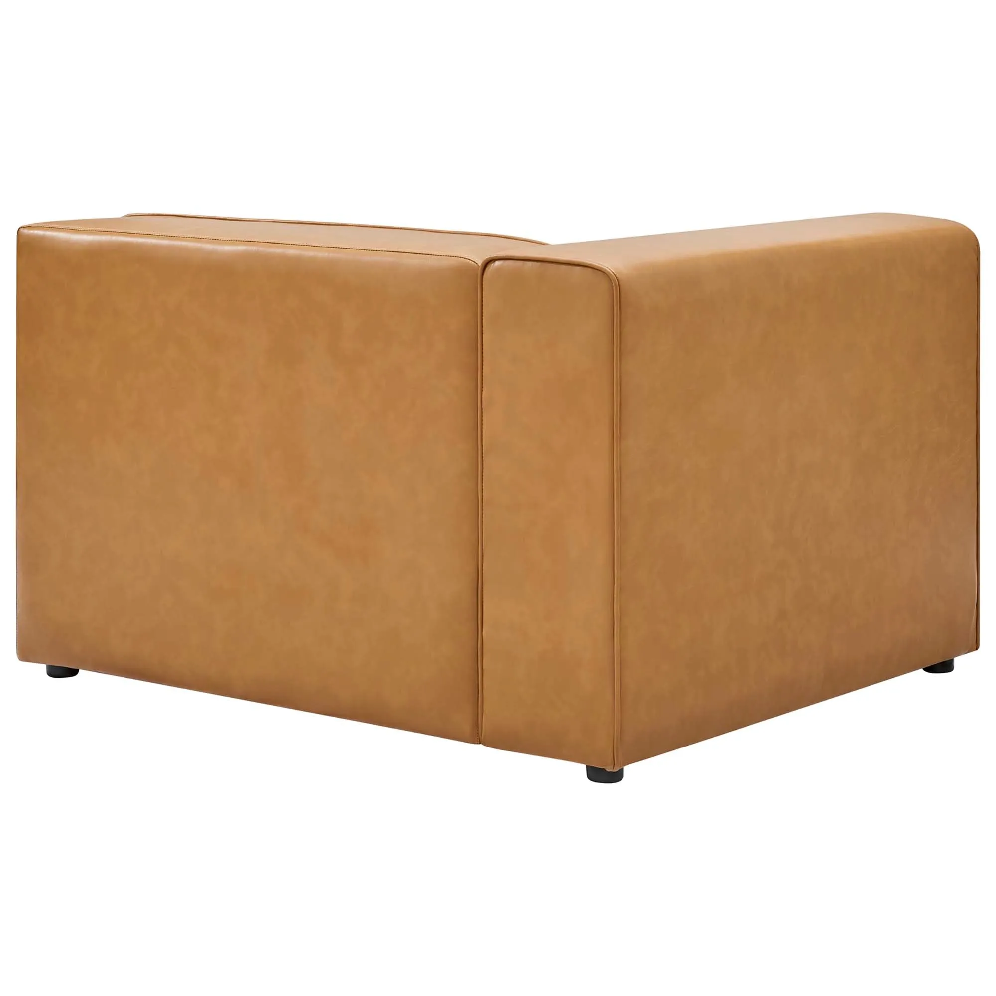 Mingle Vegan Leather 4-Piece Sofa and 2 Ottomans Set by Modway