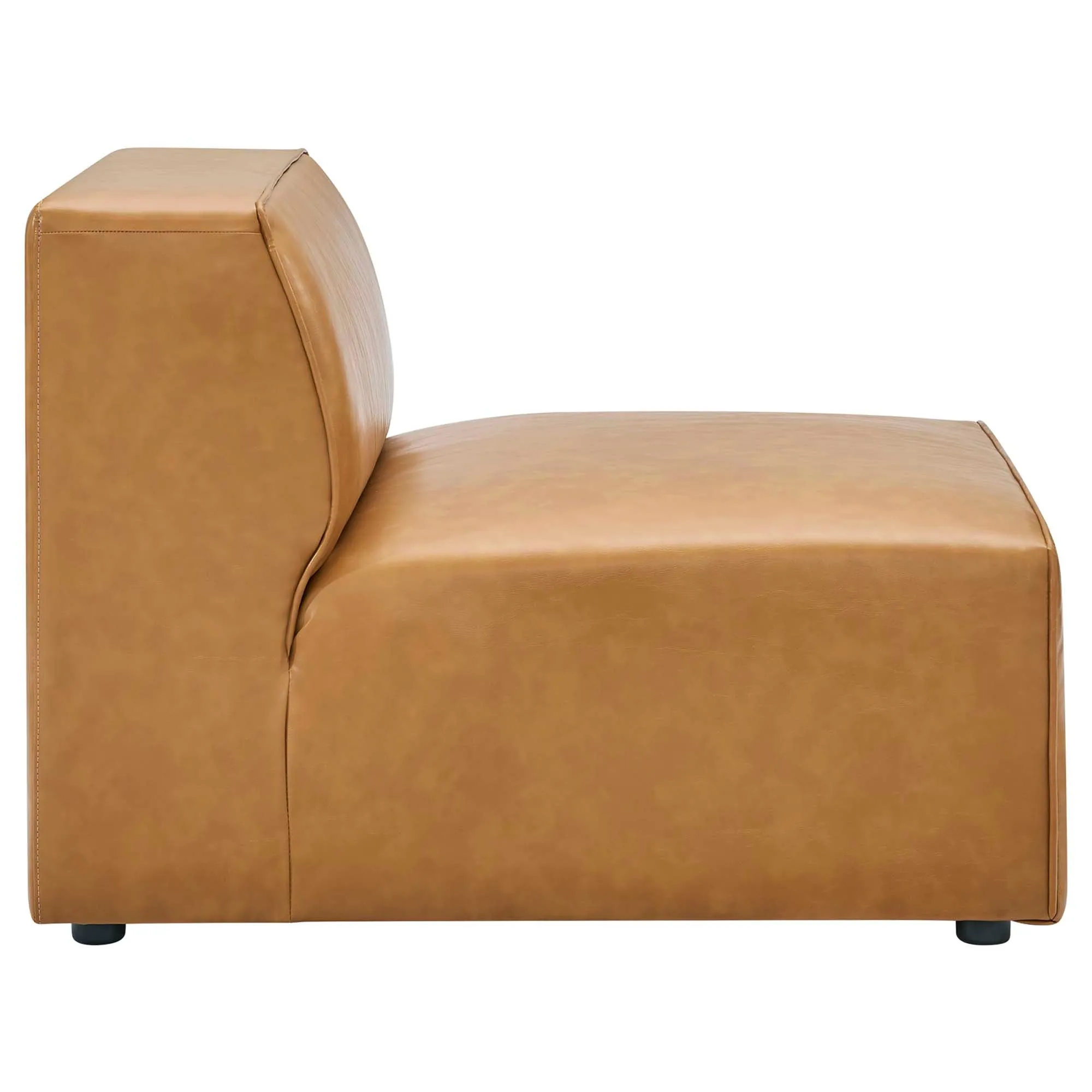 Mingle Vegan Leather 4-Piece Sofa and 2 Ottomans Set by Modway