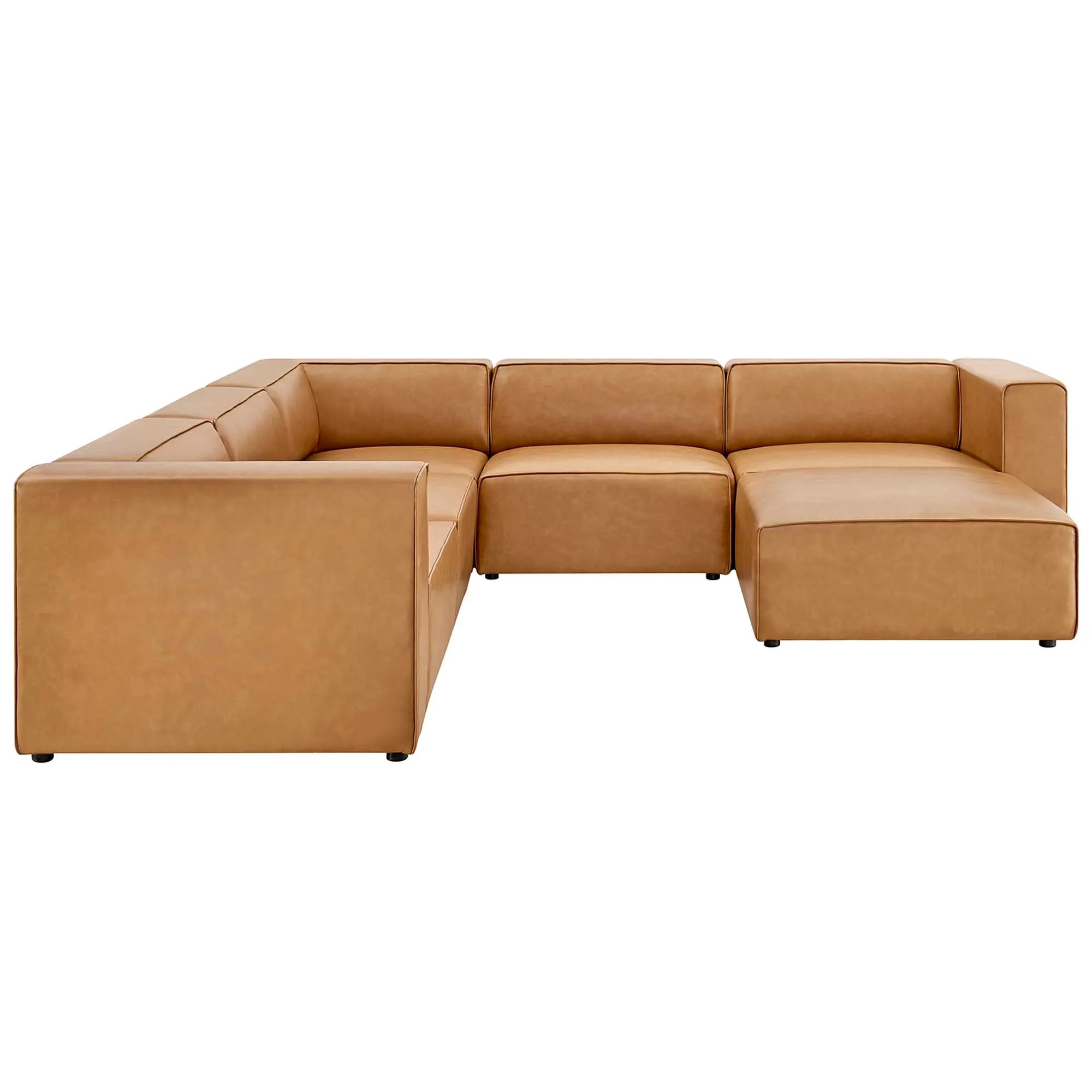 Mingle Vegan Leather 6-Piece Furniture Set by Modway