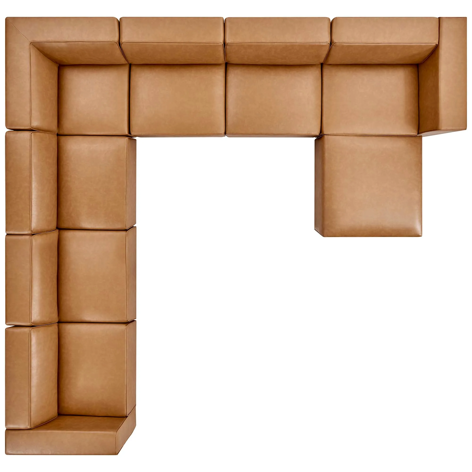 Mingle Vegan Leather 8-Piece Sectional Sofa Set by Modway