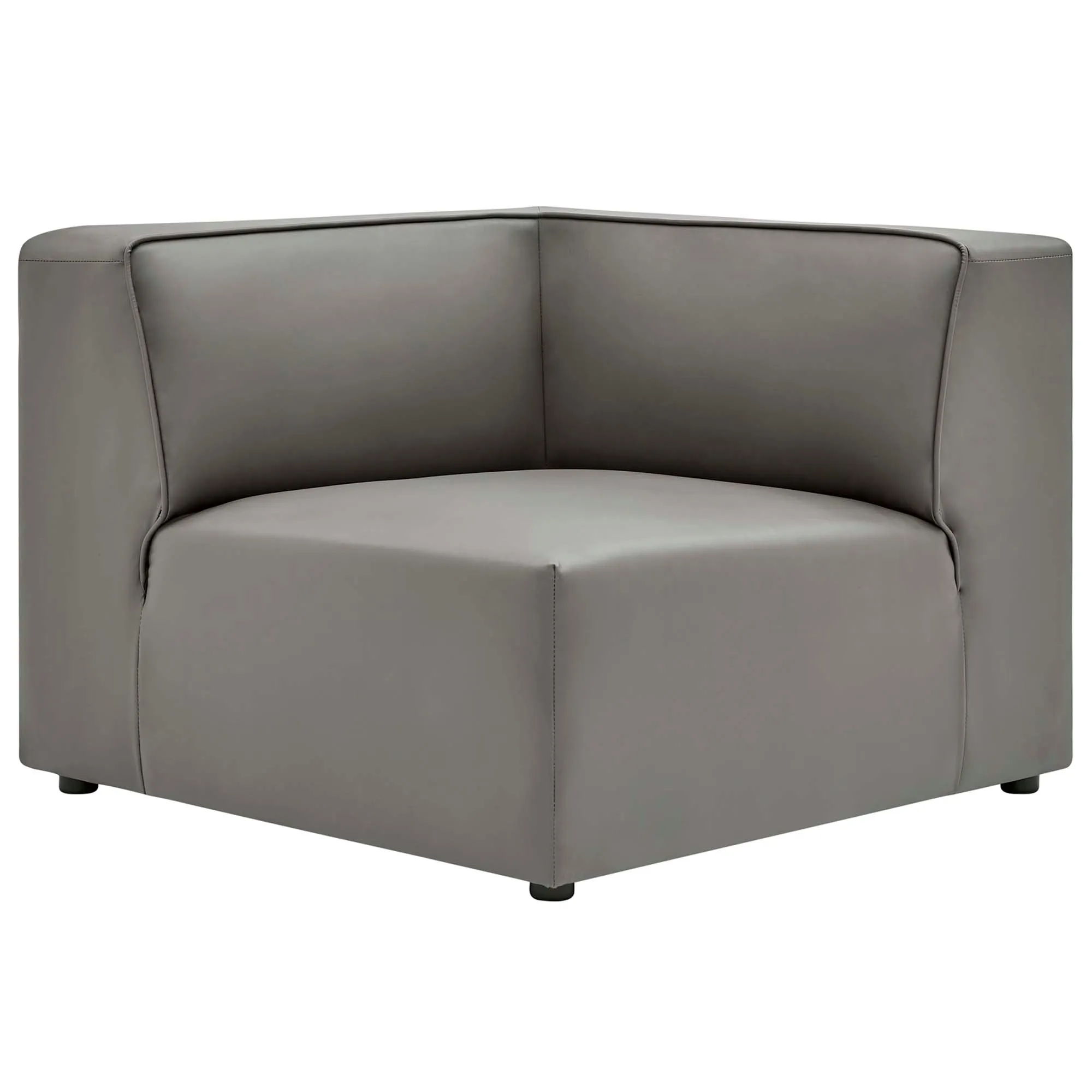 Mingle Vegan Leather Corner Chair by Modway