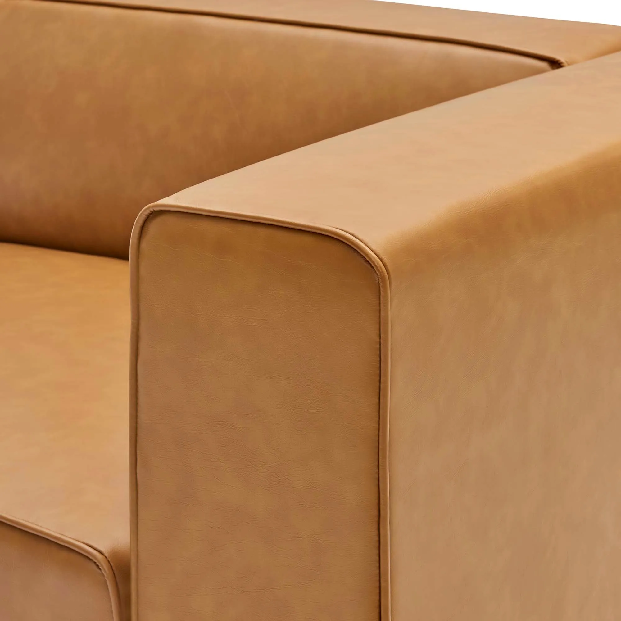Mingle Vegan Leather Right-Arm Chair by Modway