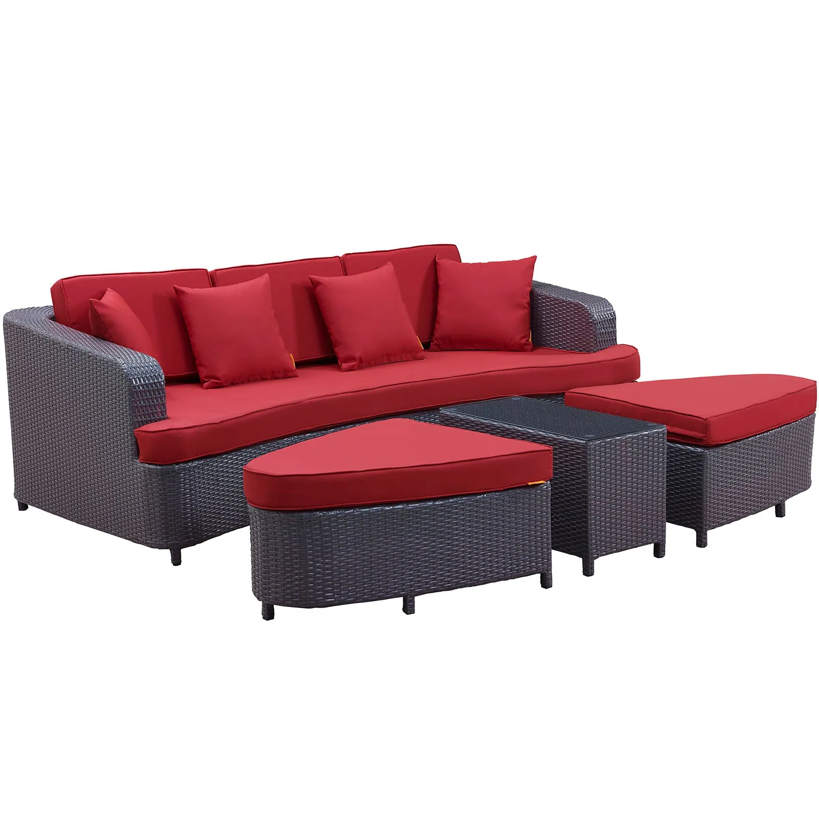 Monterey 4 Piece Outdoor Patio Sofa Set by Modway