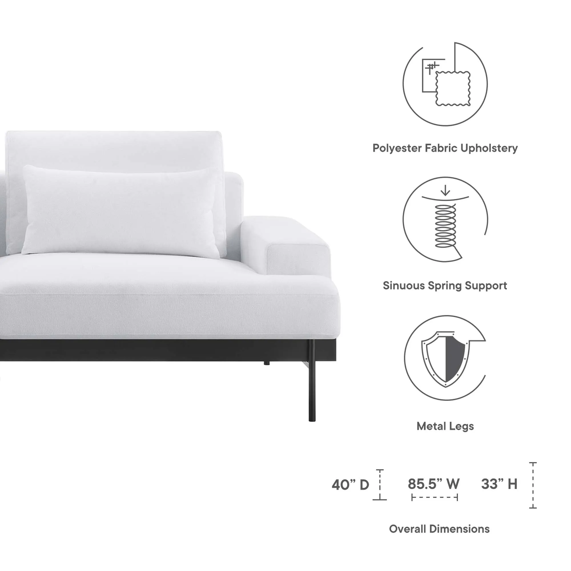 Proximity Upholstered Fabric Sofa by Modway
