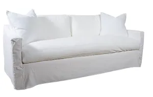 Queen Sleeper Slipcover Sofa, Luxury Depth
