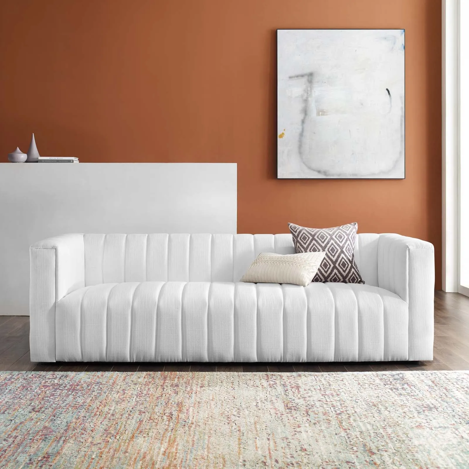 Reflection Channel Tufted Upholstered Fabric Sofa by Modway