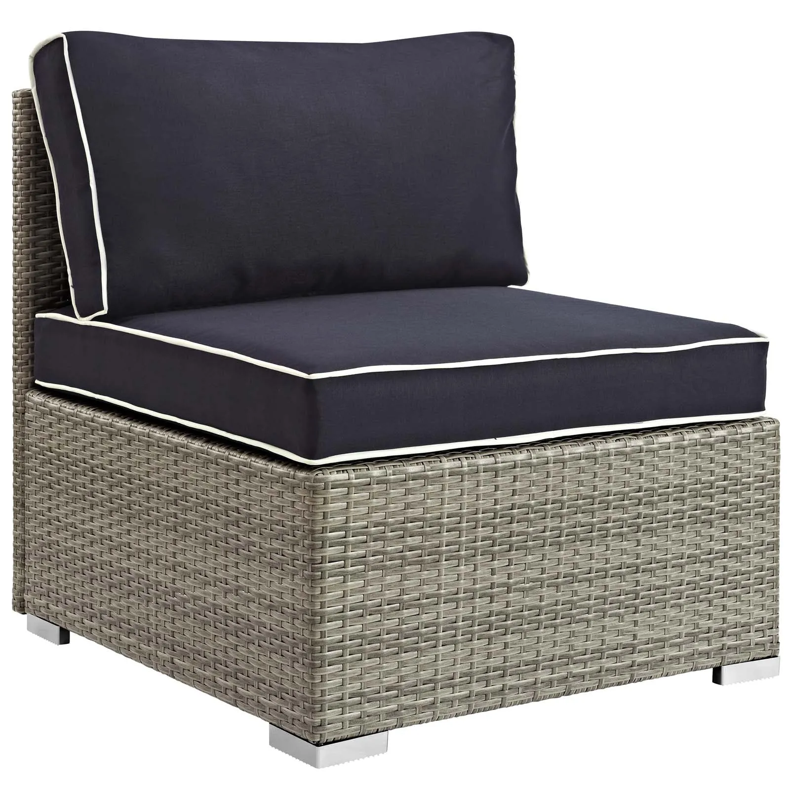 Repose Outdoor Patio Armless Chair by Modway