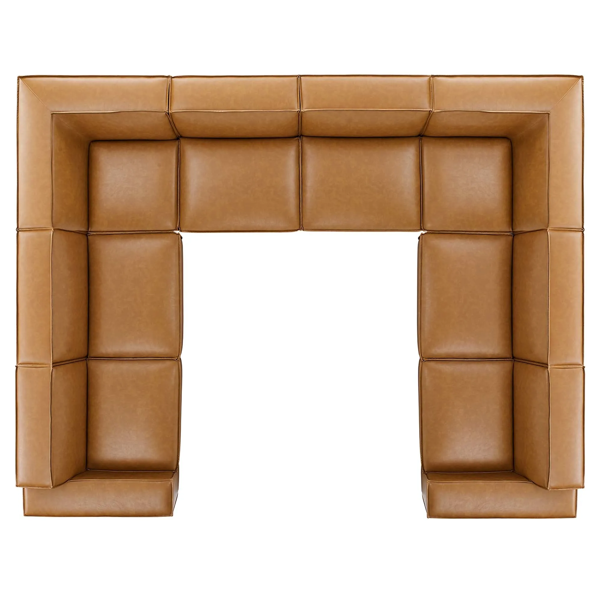 Restore 8-Piece Vegan Leather Sectional Sofa by Modway