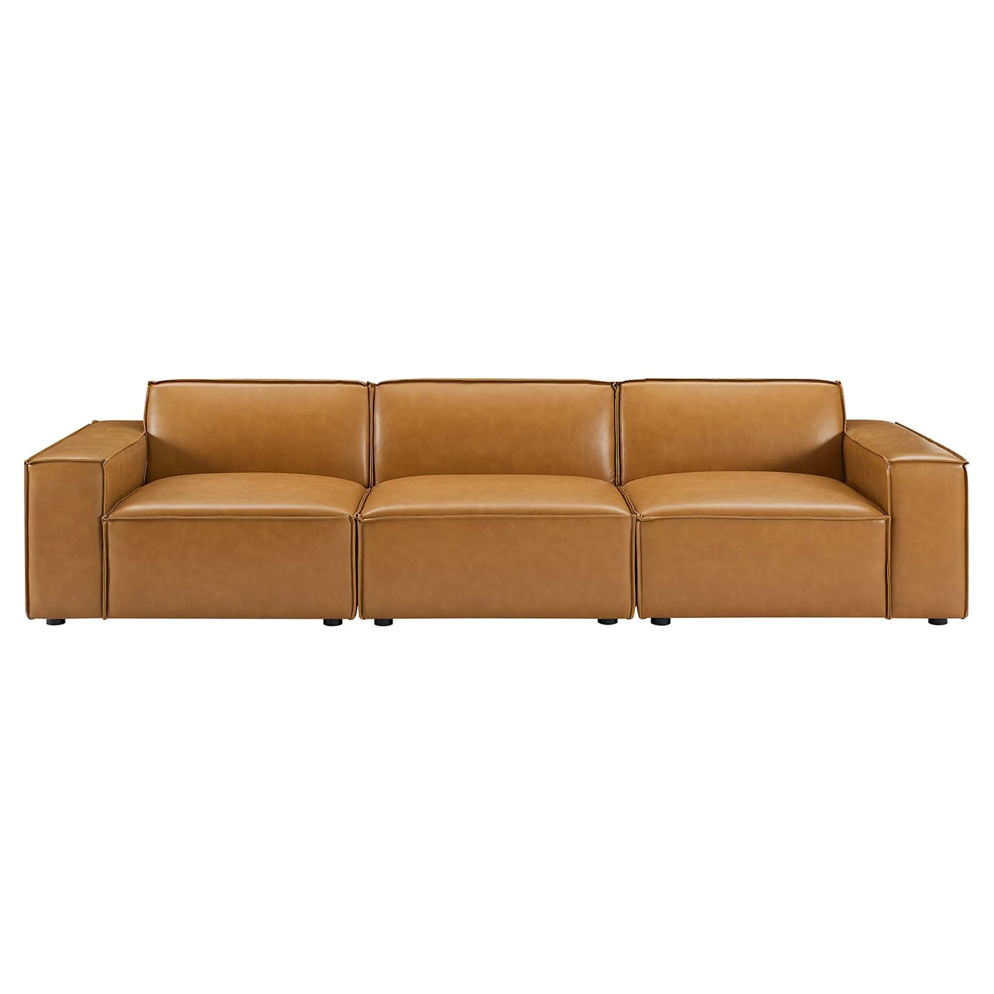 Restore Vegan Leather 3-Piece Sofa by Modway