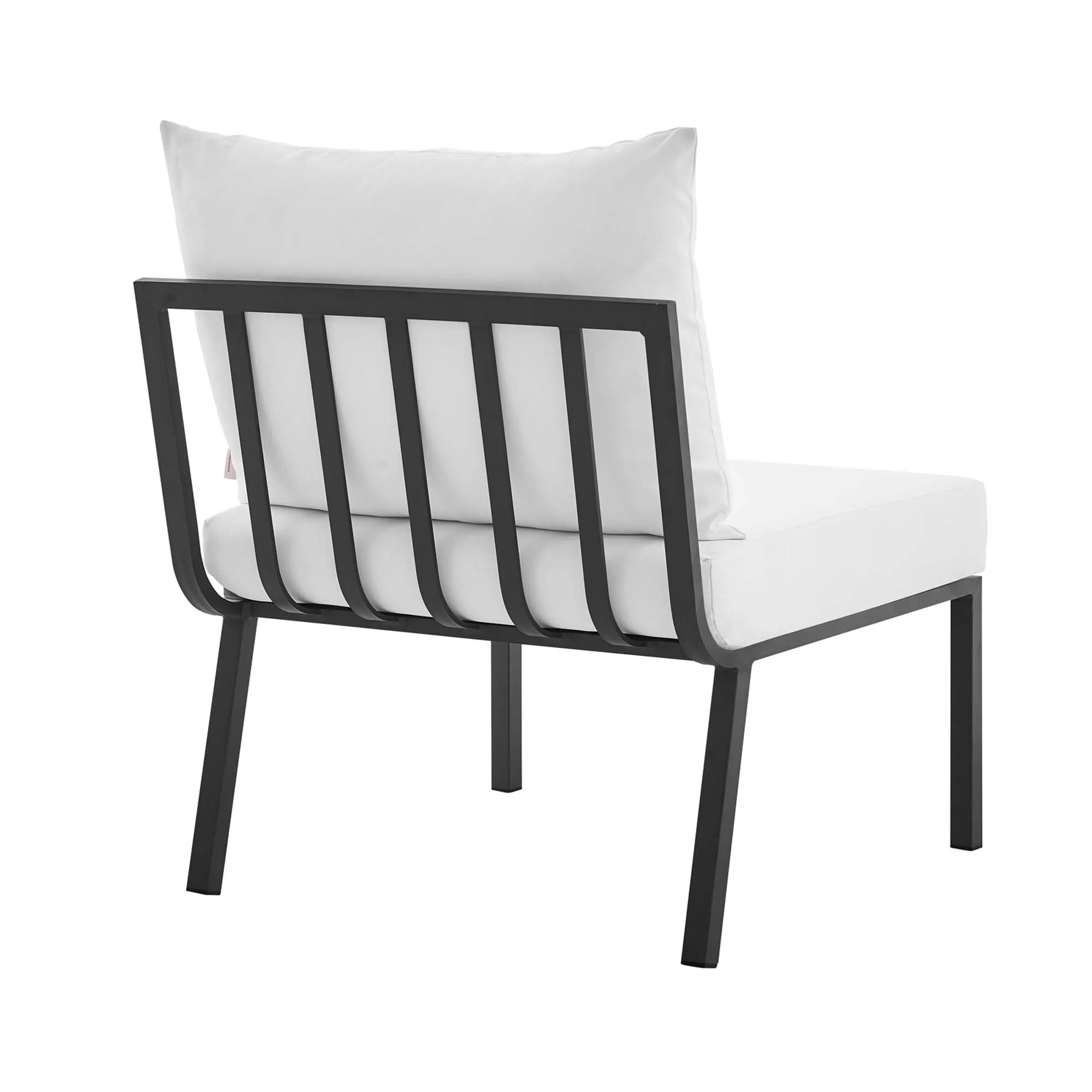 Riverside 3 Piece Outdoor Patio Aluminum Sectional Sofa Set by Modway