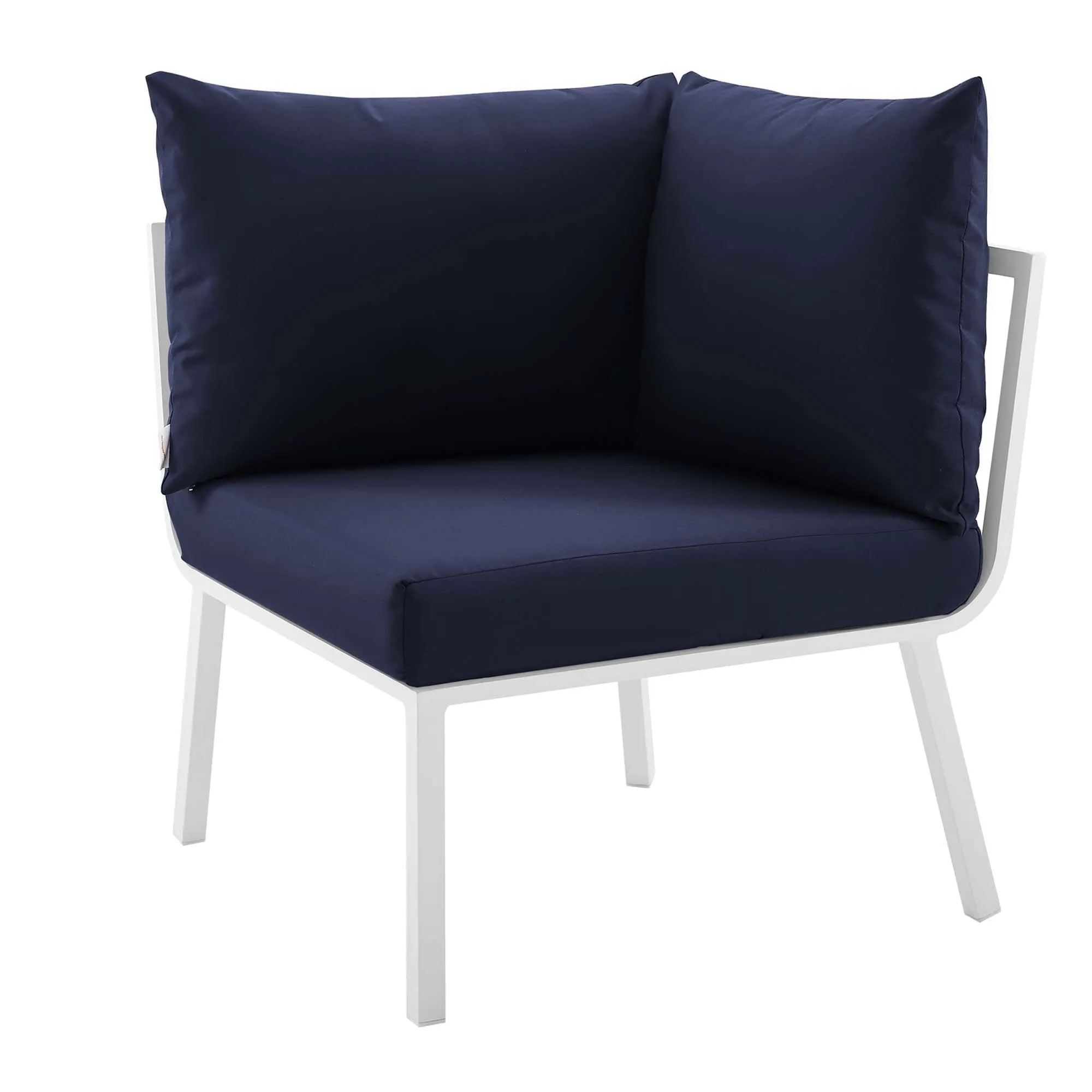 Riverside 3 Piece Outdoor Patio Aluminum Sectional Sofa Set by Modway
