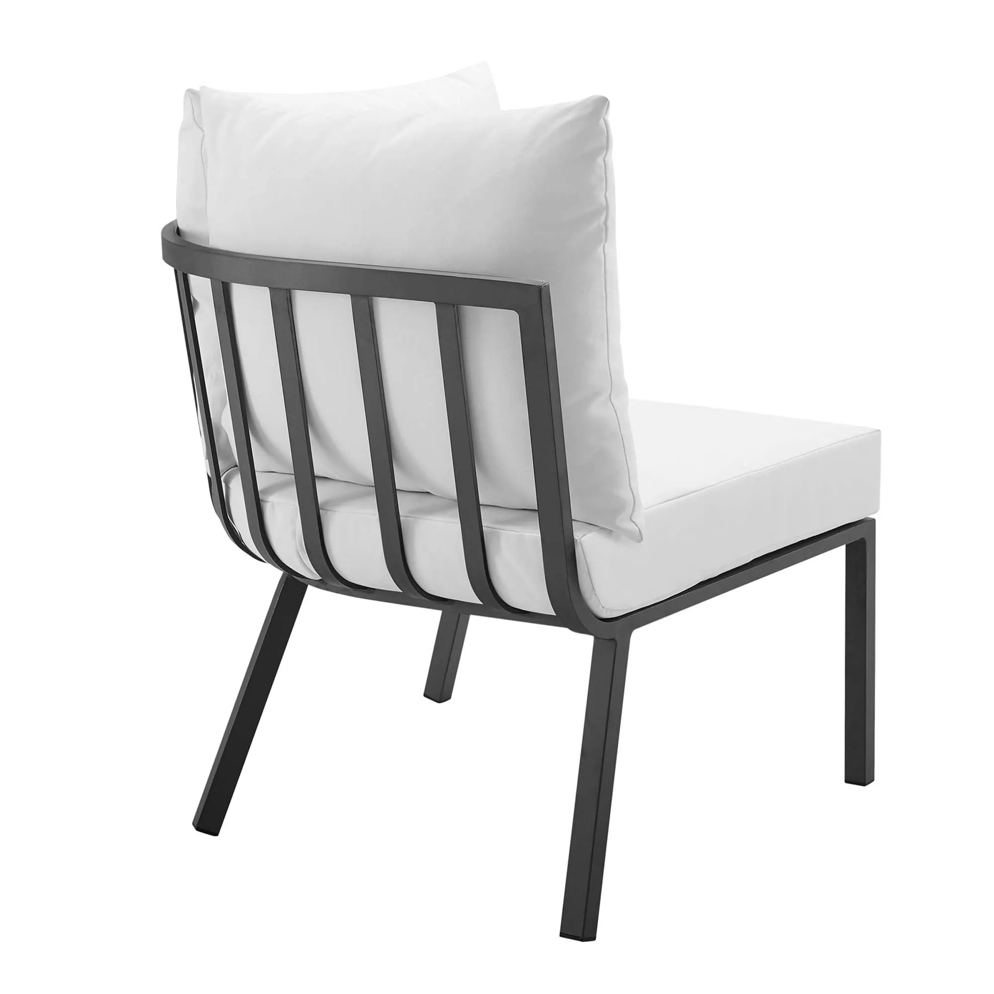 Riverside 3 Piece Outdoor Patio Aluminum Sectional Sofa Set by Modway