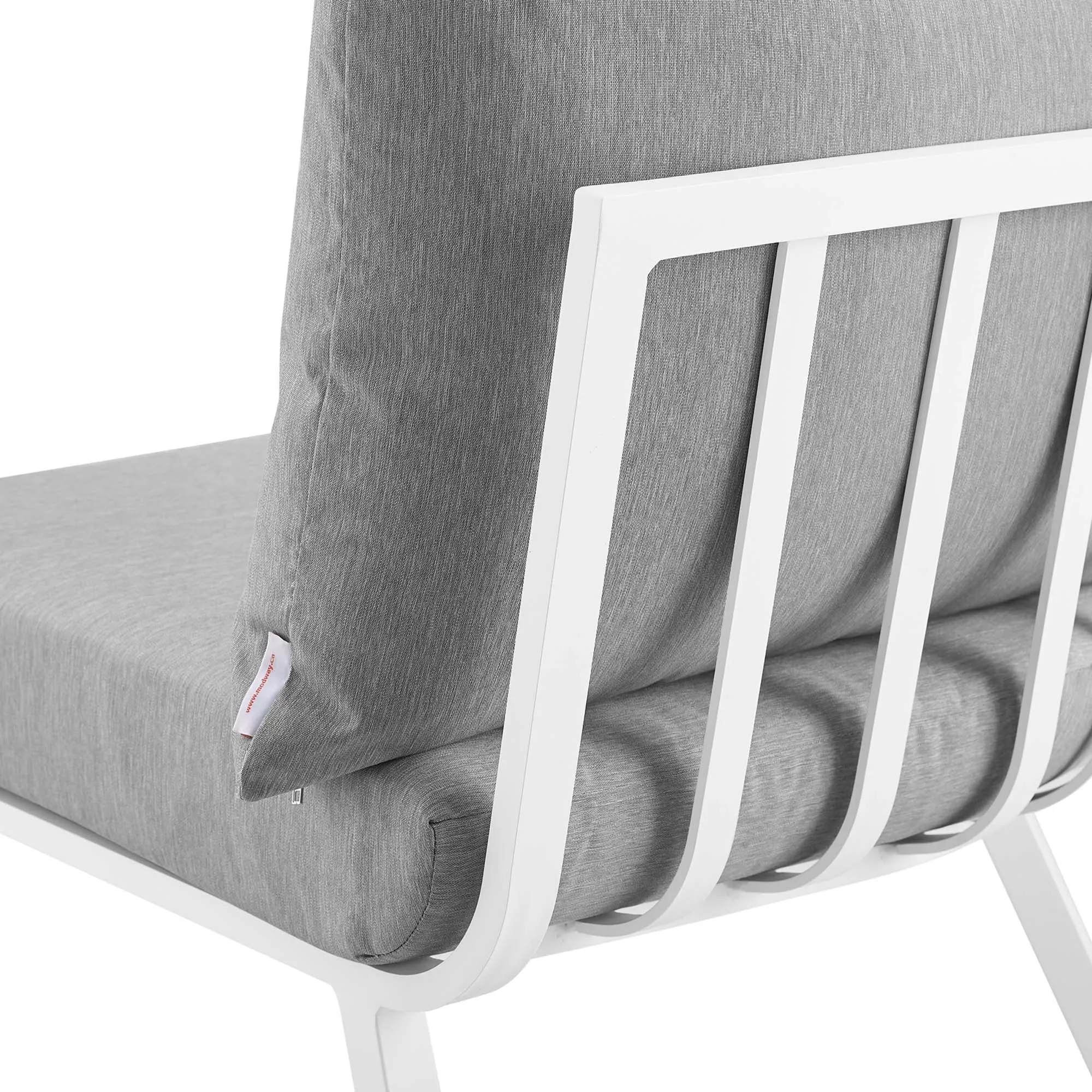 Riverside Outdoor Patio Aluminum Corner Chair by Modway