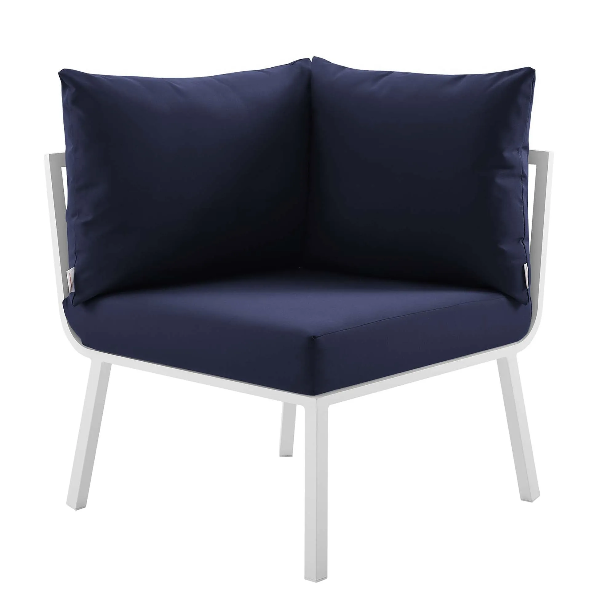 Riverside Outdoor Patio Aluminum Corner Chair by Modway