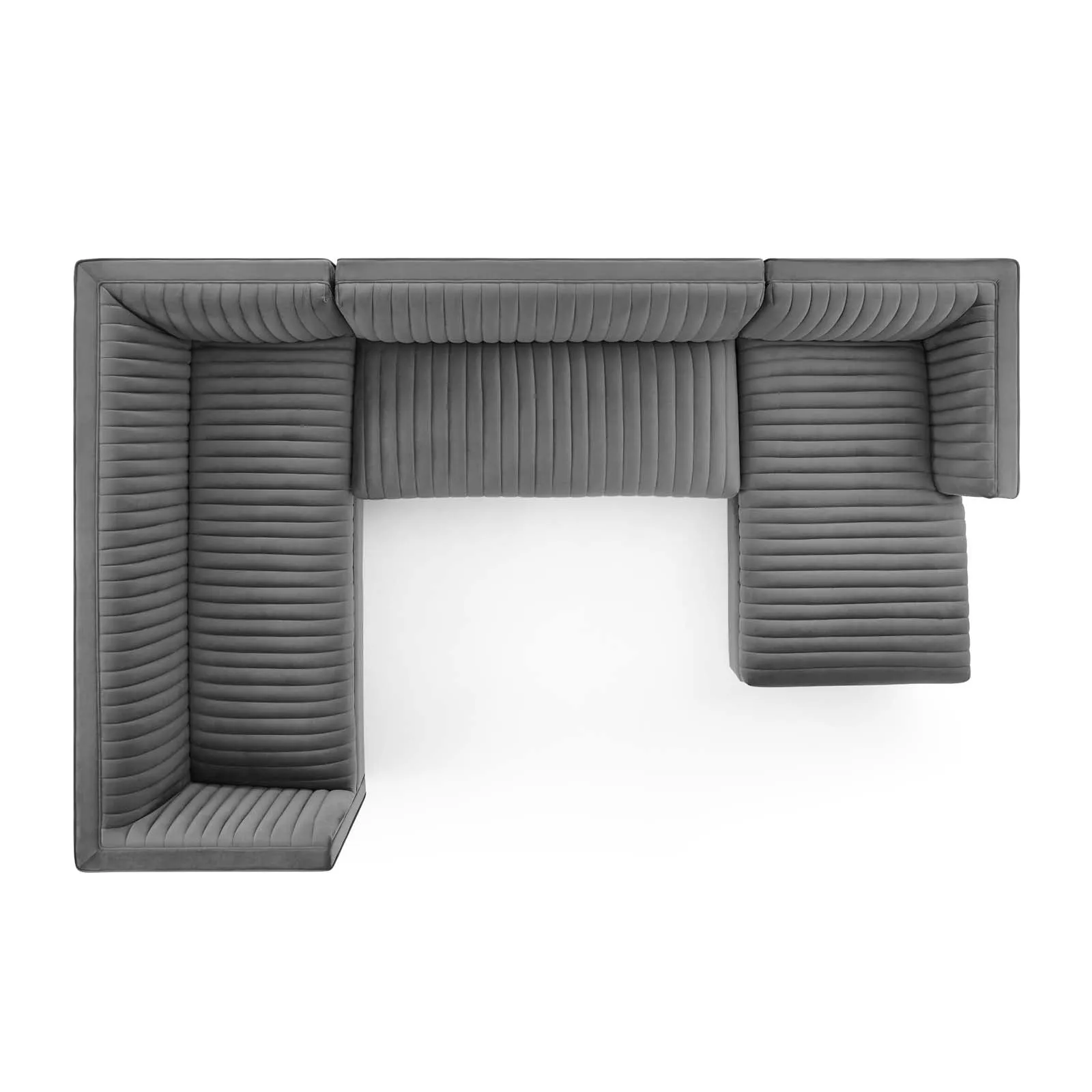 Sanguine 3 Piece Performance Velvet Sectional Sofa Set by Modway