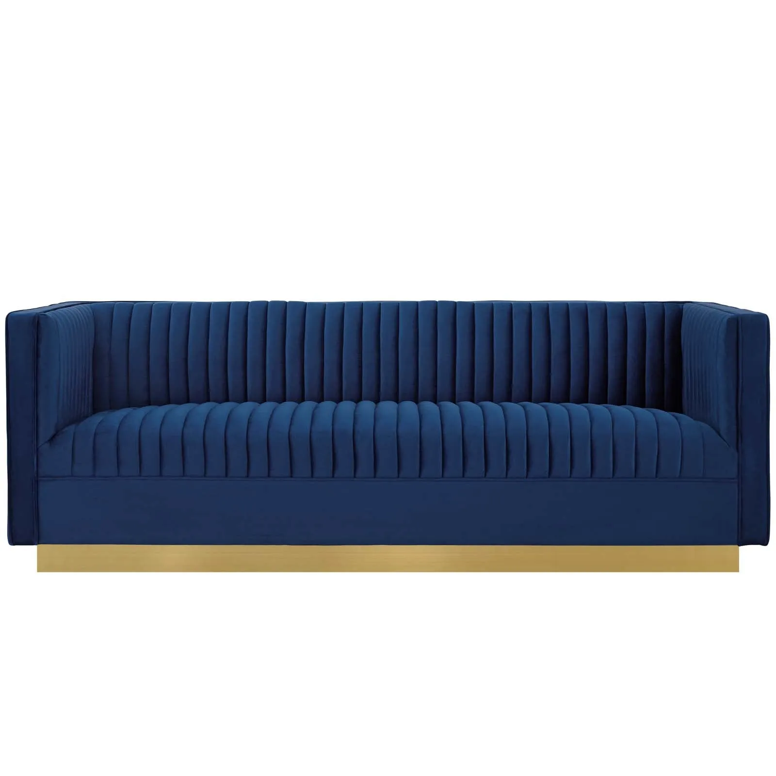 Sanguine Vertical Channel Tufted Performance Velvet Sofa by Modway