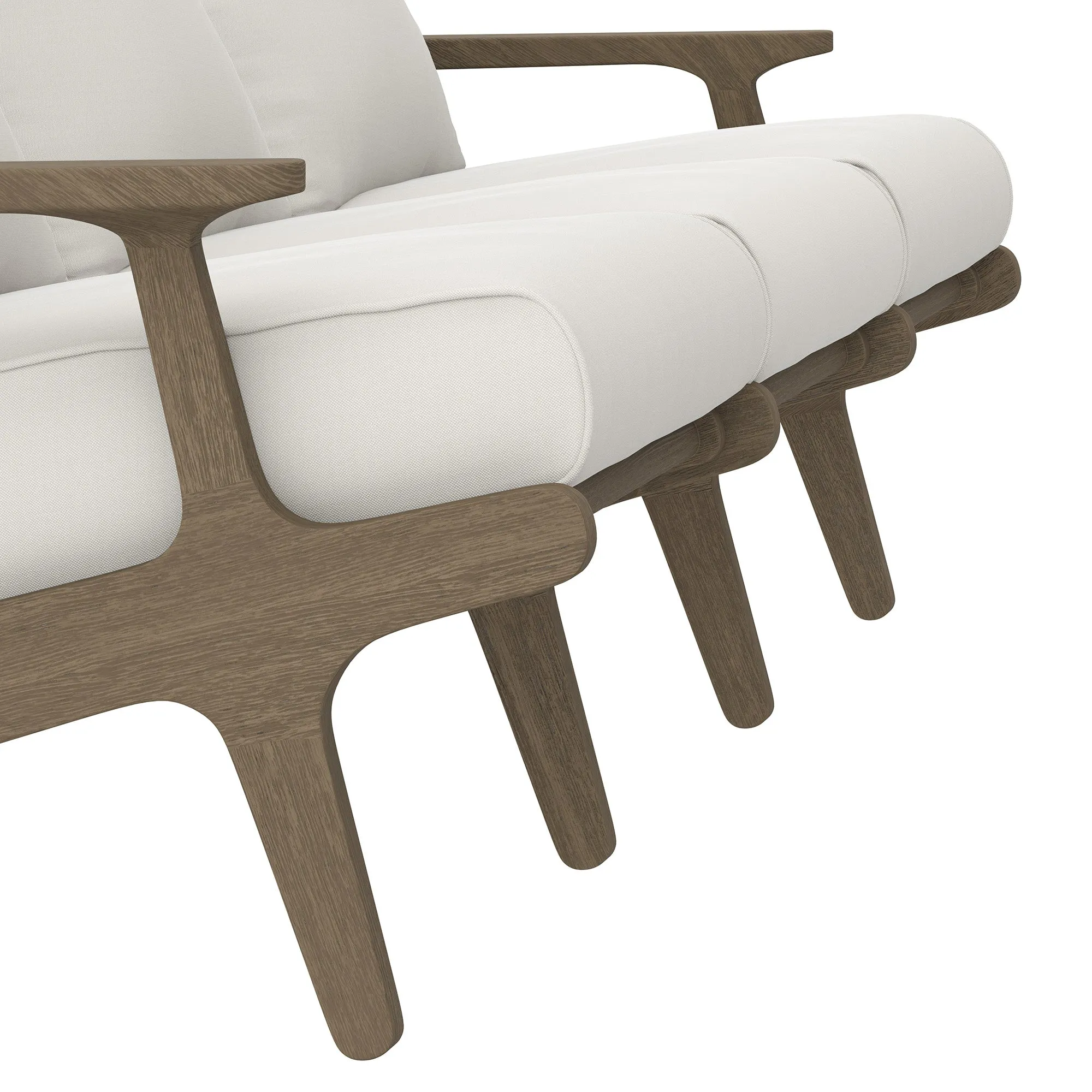 Saratoga Outdoor Patio Teak Sofa by Modway